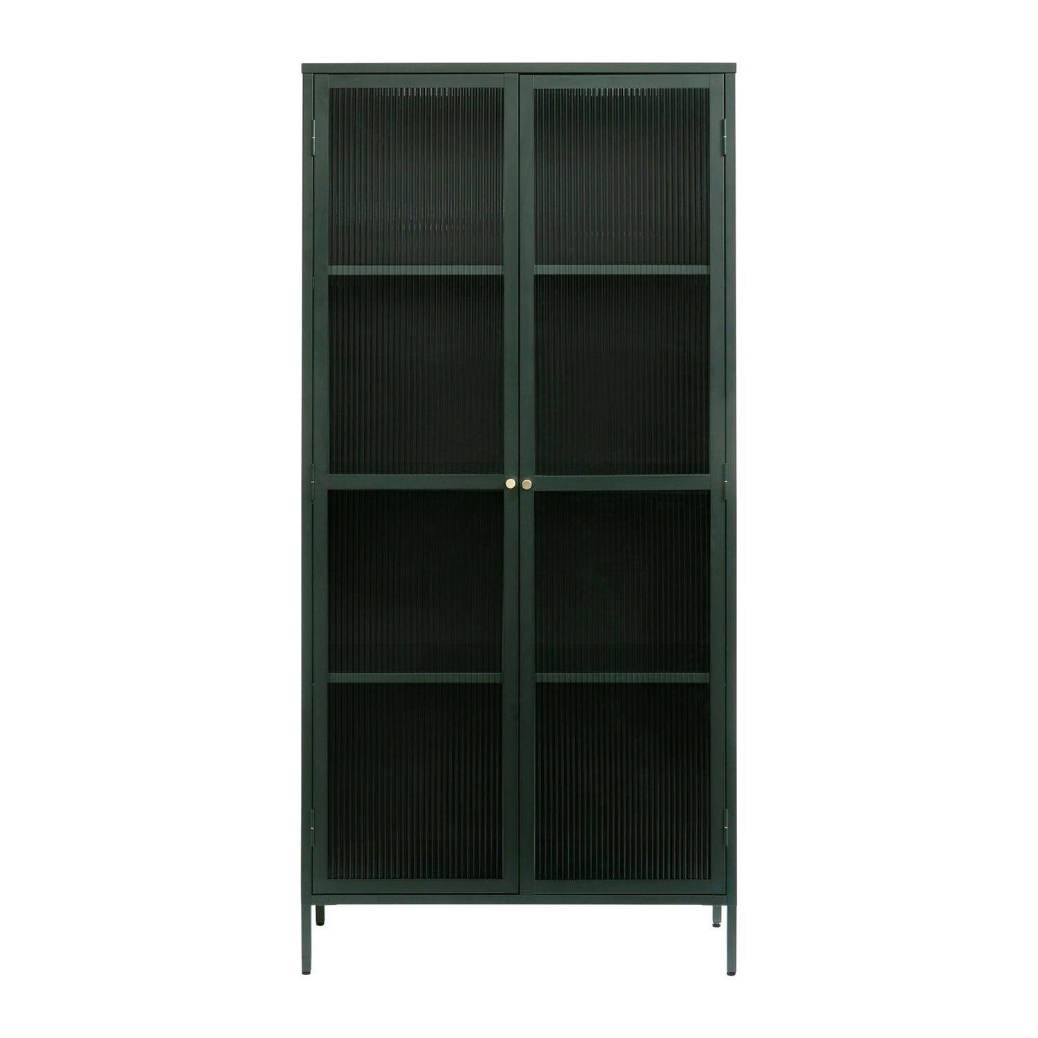 Blokker Opal Vitrinekast - H 190 cm - Olijfgroen