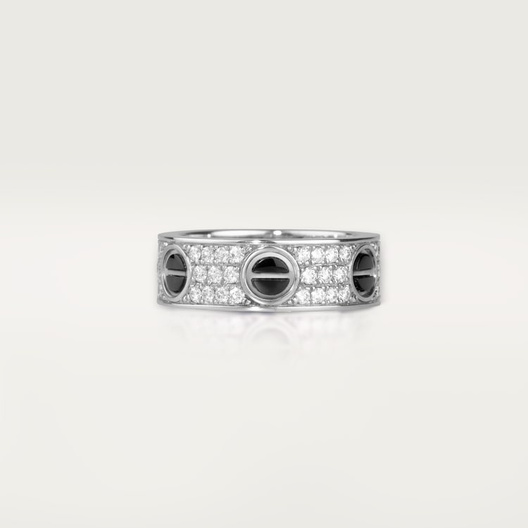 Replicate LOVE ring, classic model, paved, ceramic(1:1 replica) - Original Replica Club