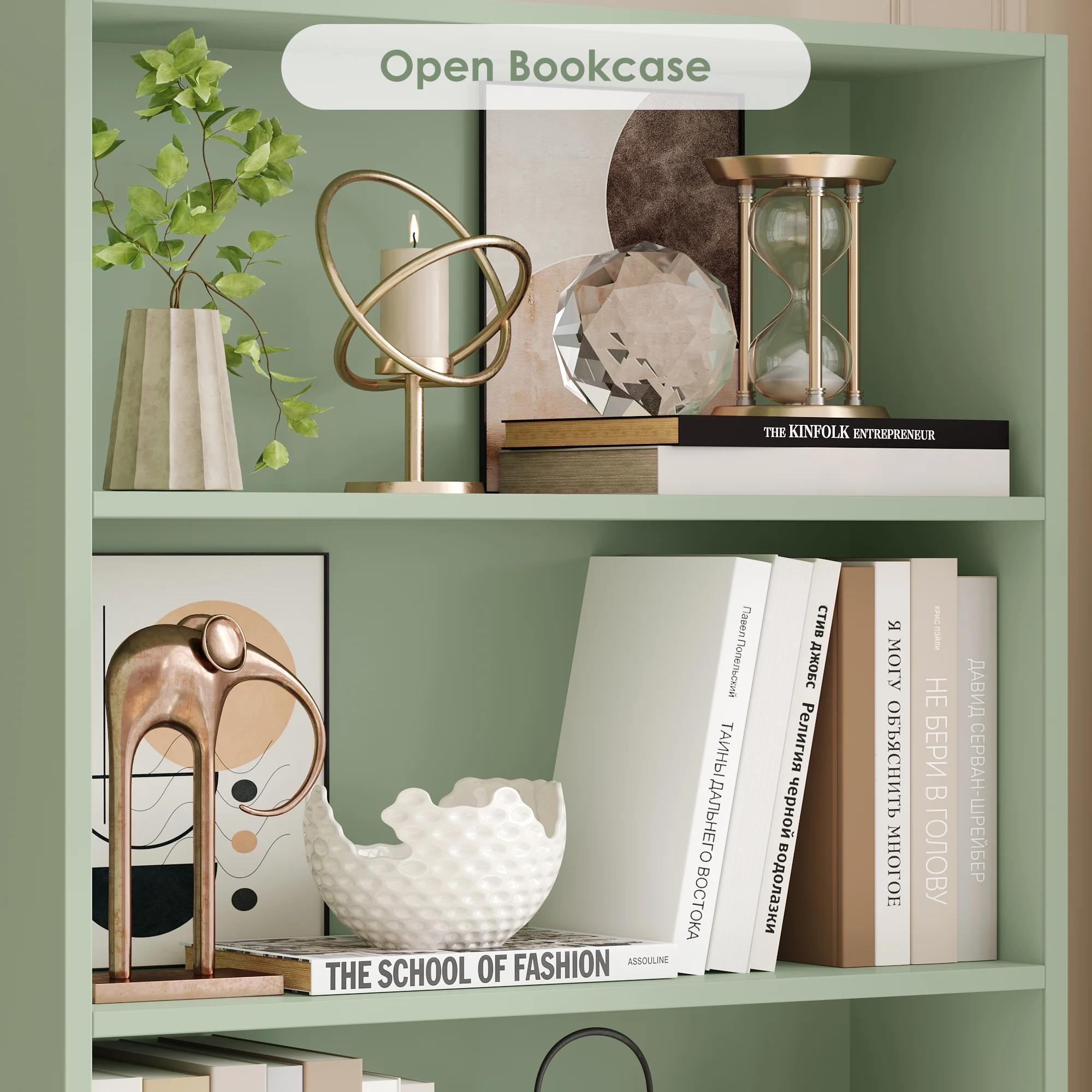 Homfa 82" Tall Bookcases, Freestanding Display Storage Shelves, 7-Tier Open Bookshelf for Home Office Living Room Bedroom, White - Image 26