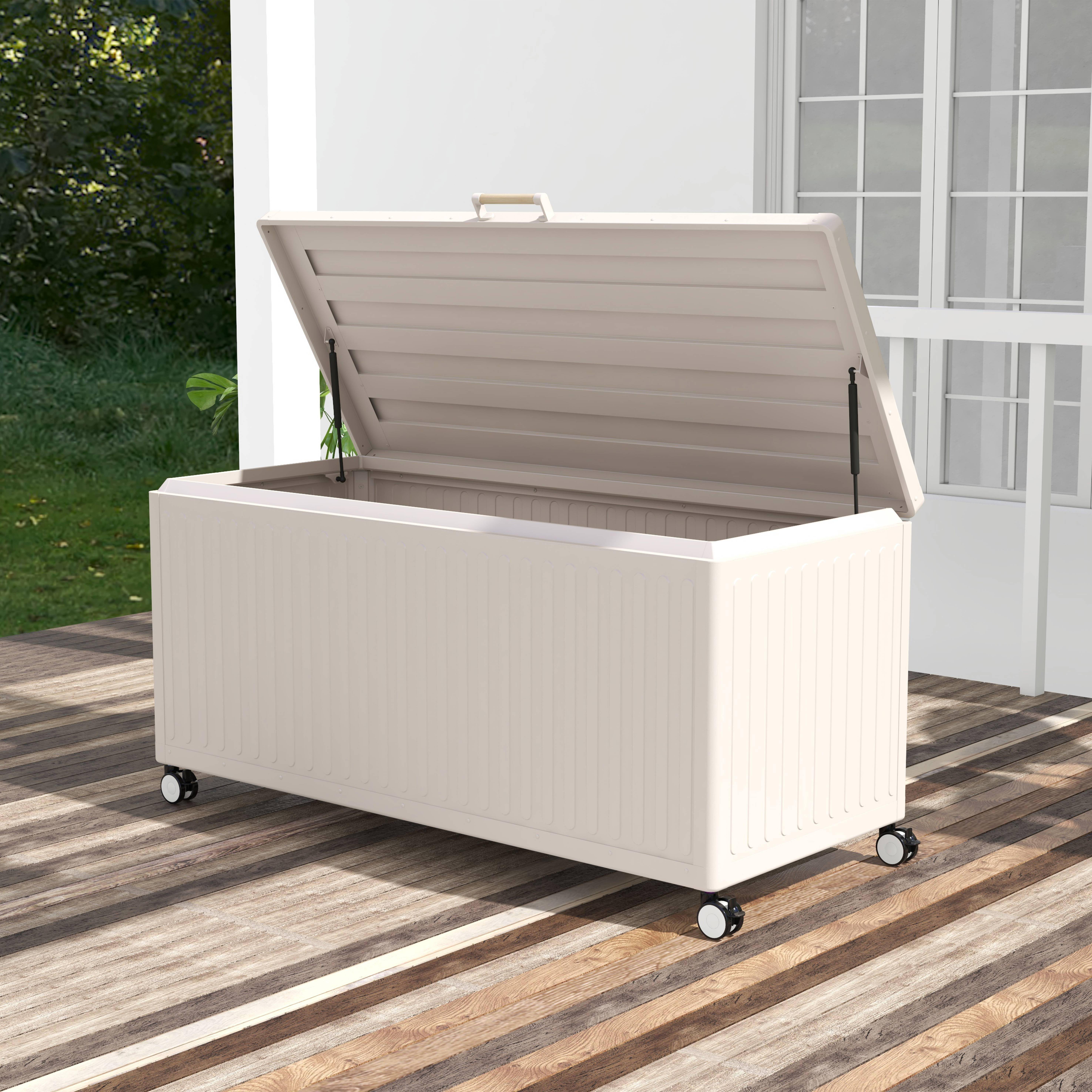 Boston - Caja de jardín de aluminio, 775L