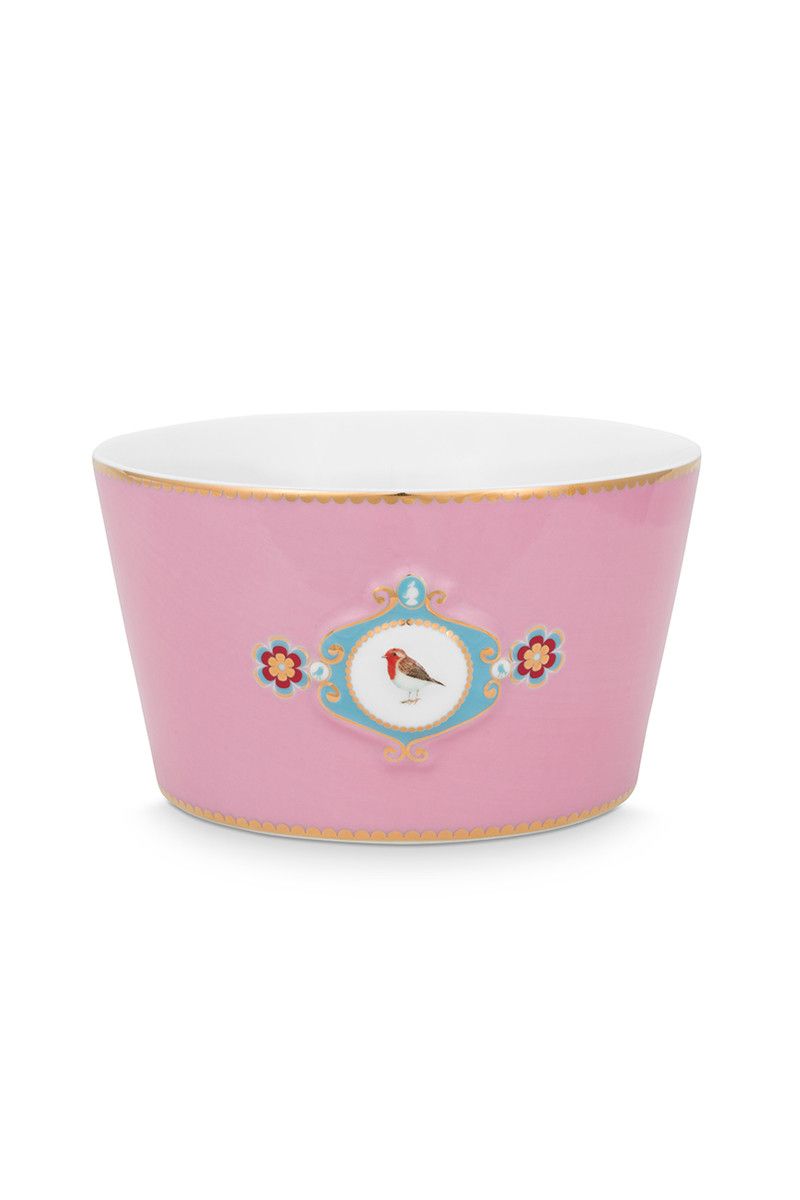 Bowl Love Birds Medallion Pink 15cm