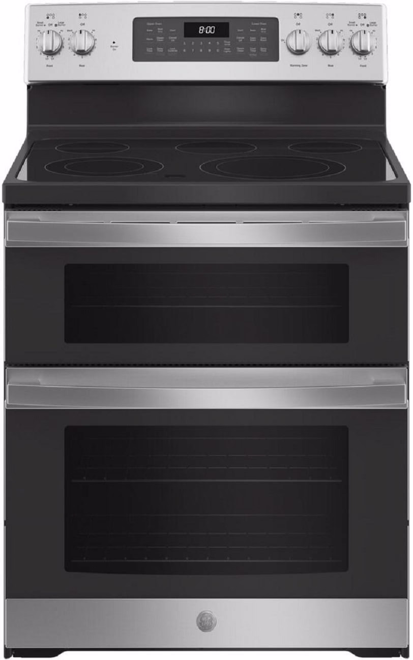 GE? 30" Free-Standing Electric Double Oven Convection Range