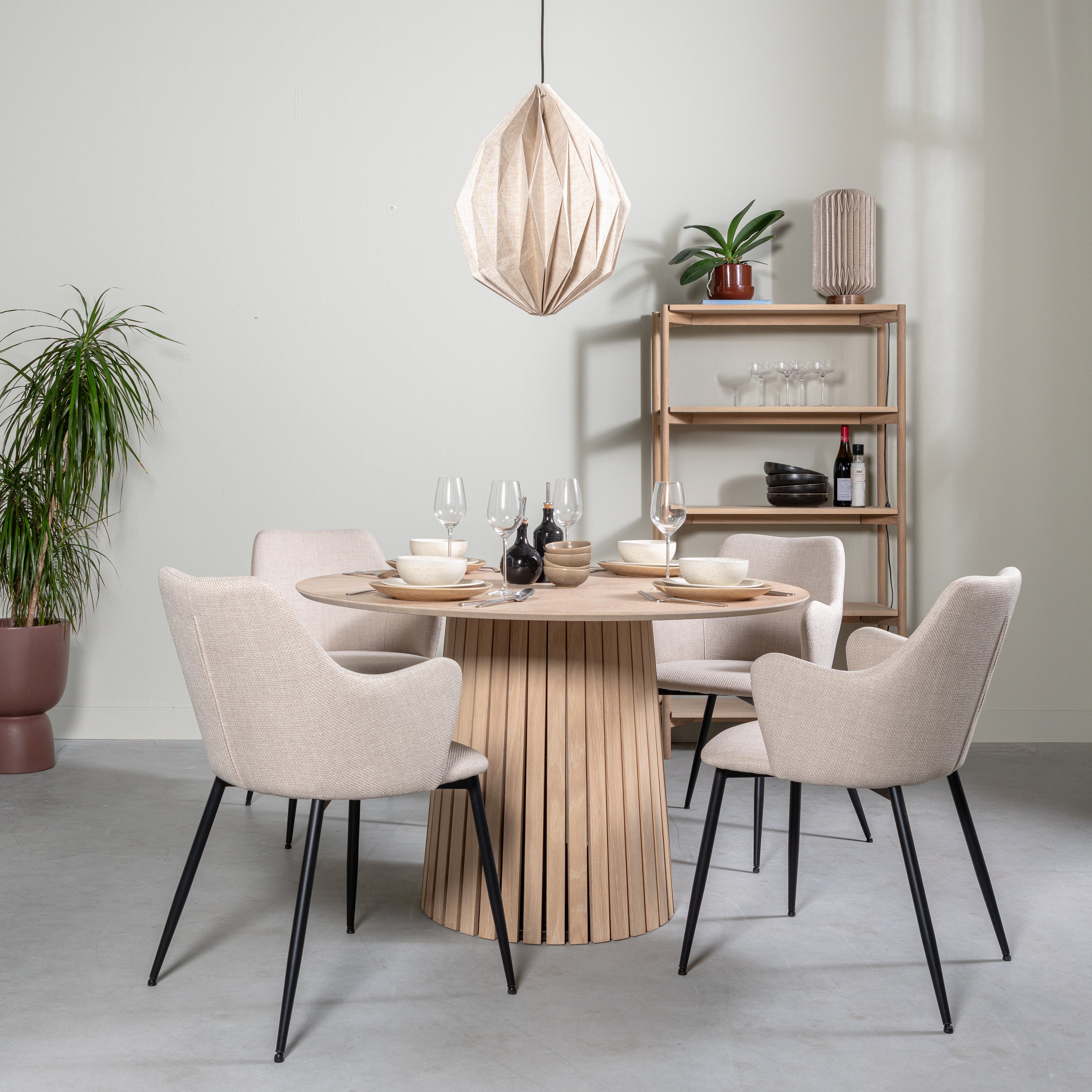 Blokker Wing Eetkamerstoel - Beige