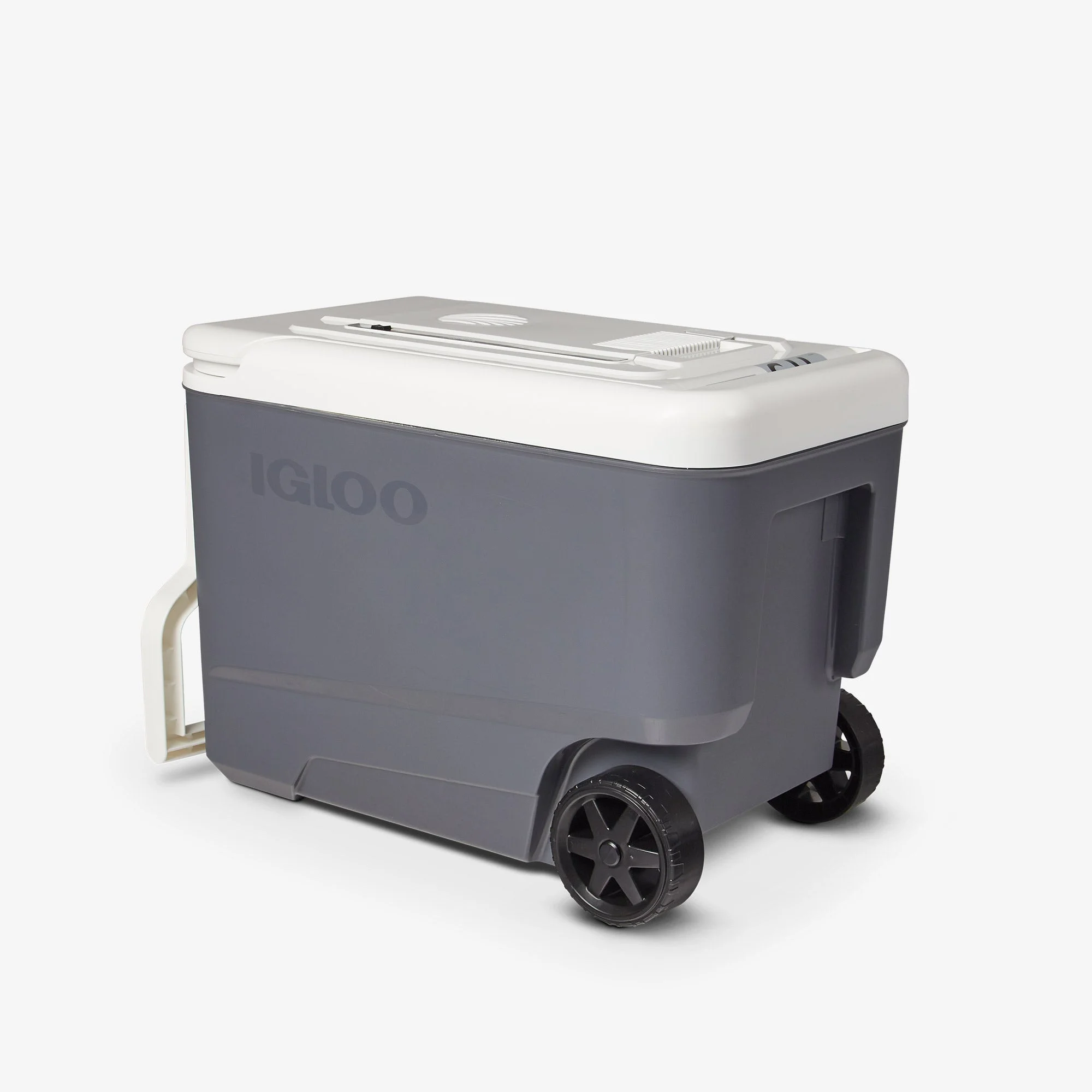 Igloo 35 qt Hard Sided Electric Wheeled Thermocooler, Gray - Image 4