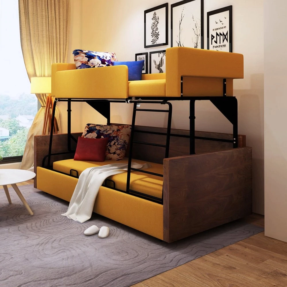 Folding sofa bunk bed