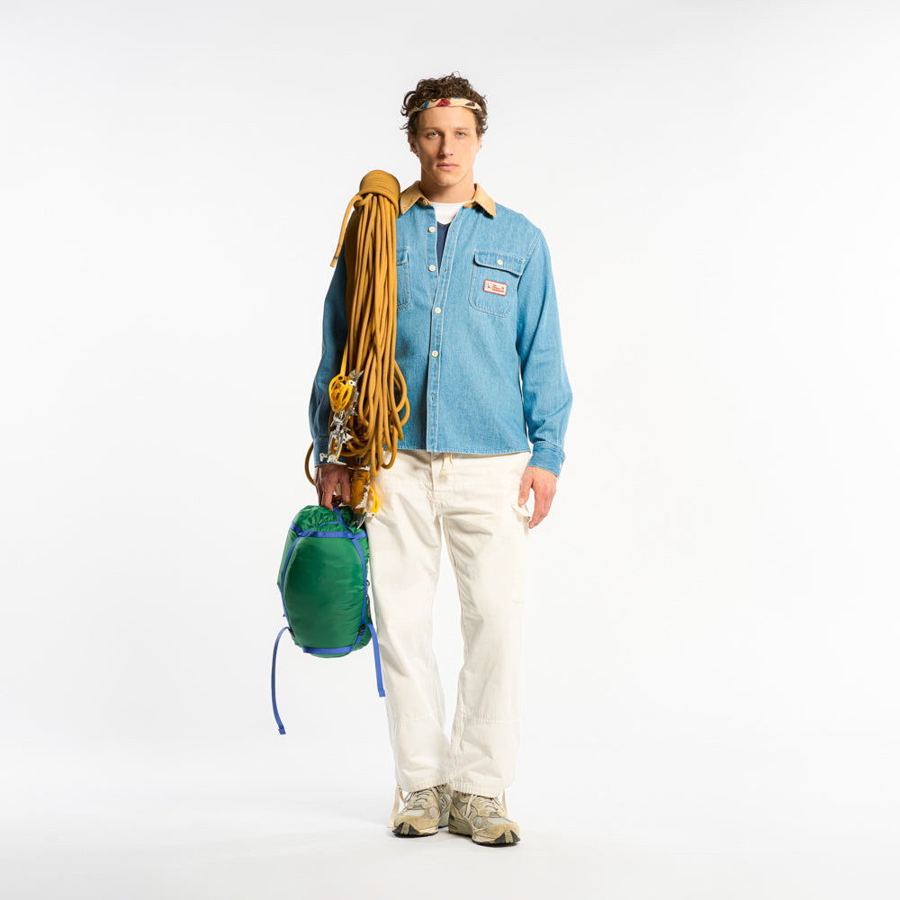 Au Vieux Campeur - Chemise Marcel - Bleu & Blanc