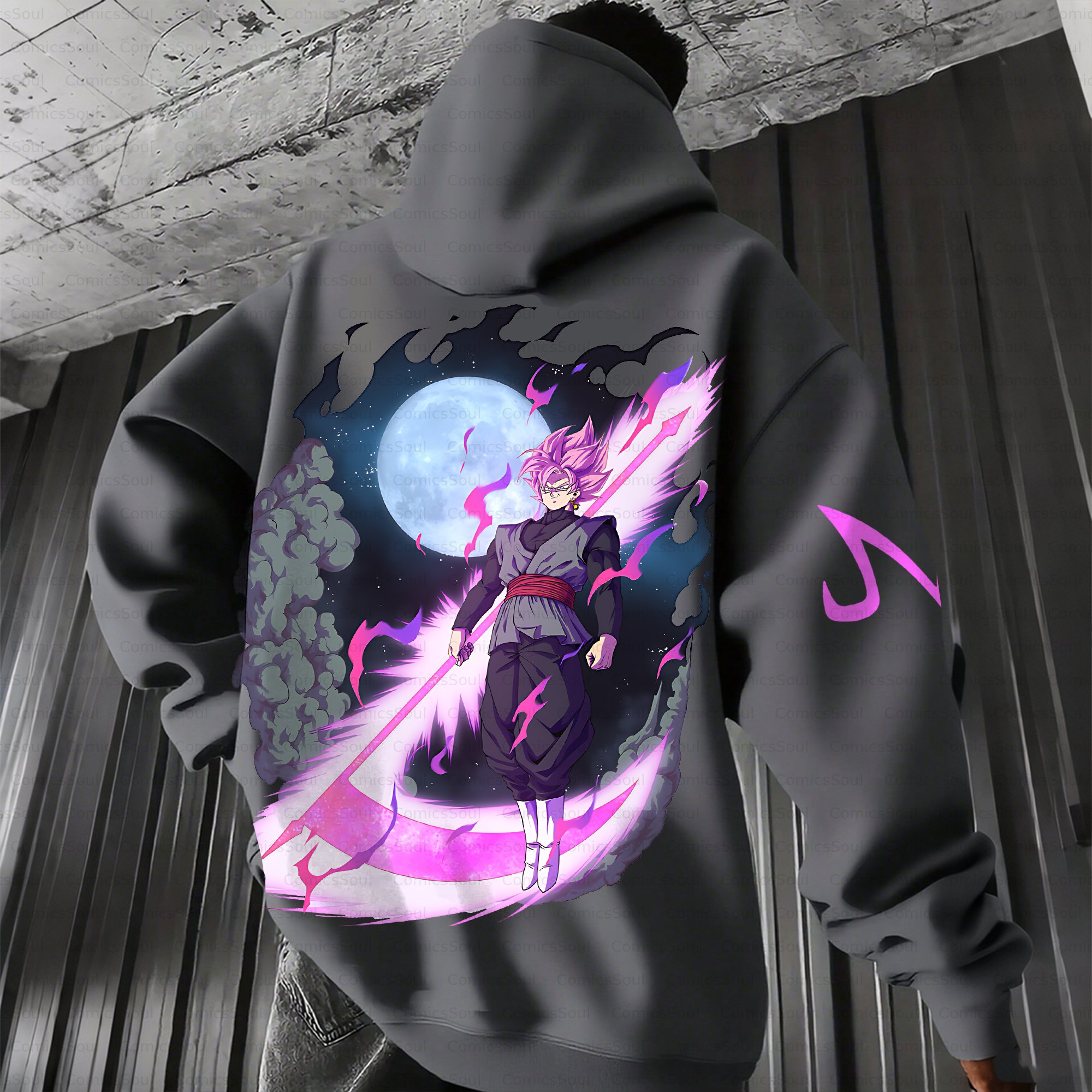 Unisex Anime Inspired Vintage Plush Hoodie