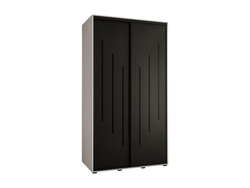ARMARIO Vivircalido 8 DE PUERTAS CORREDERAS 235.2/140/45 2 puertas (Blanco/Negro/Negro) cdsr85530