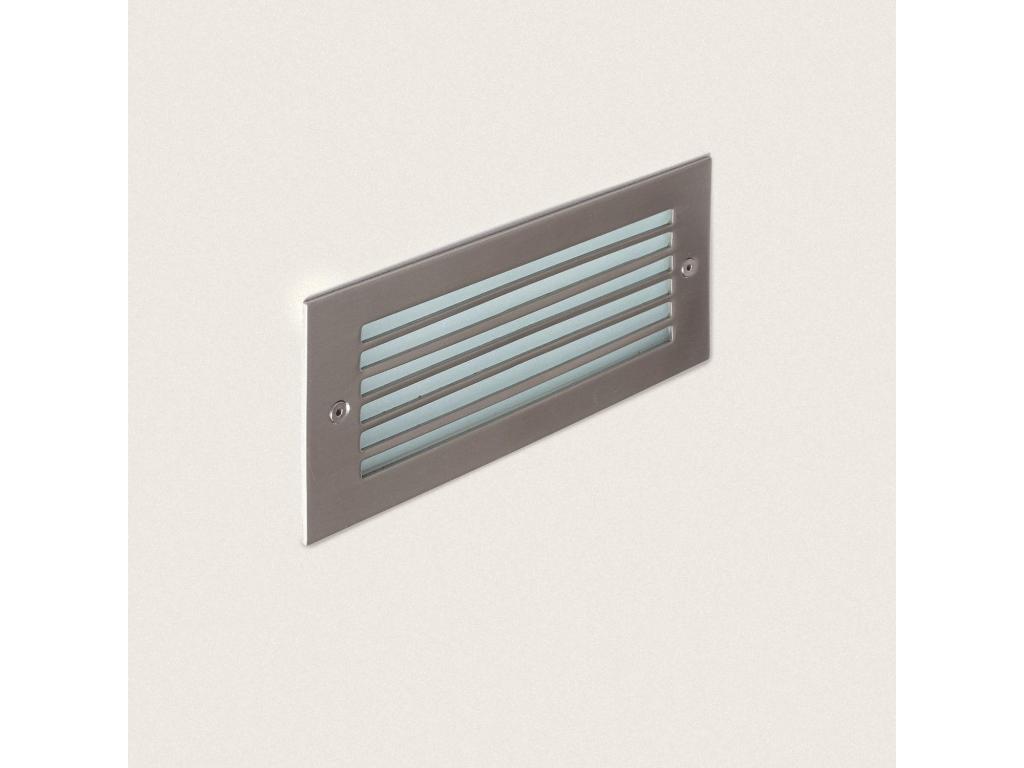 Baliza Exterior LED 9W Empotrable Pared Negro Drive Blanco Cálido 3000K