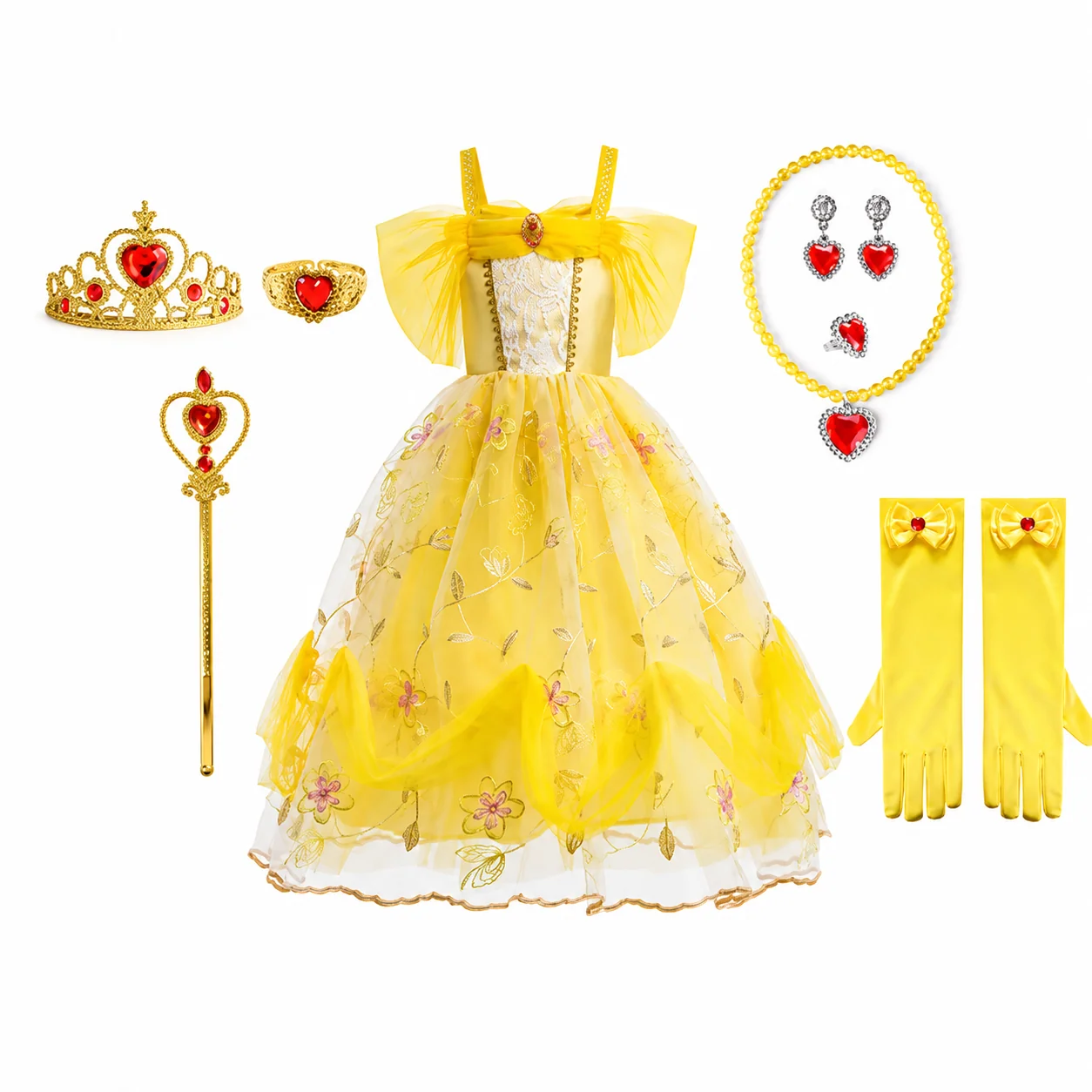 Halloween Costumes Girls Princess Party Dress Costume Set - Image 5 Halloween Costumes Girls Princess Party Dress Costume Set - Image 5