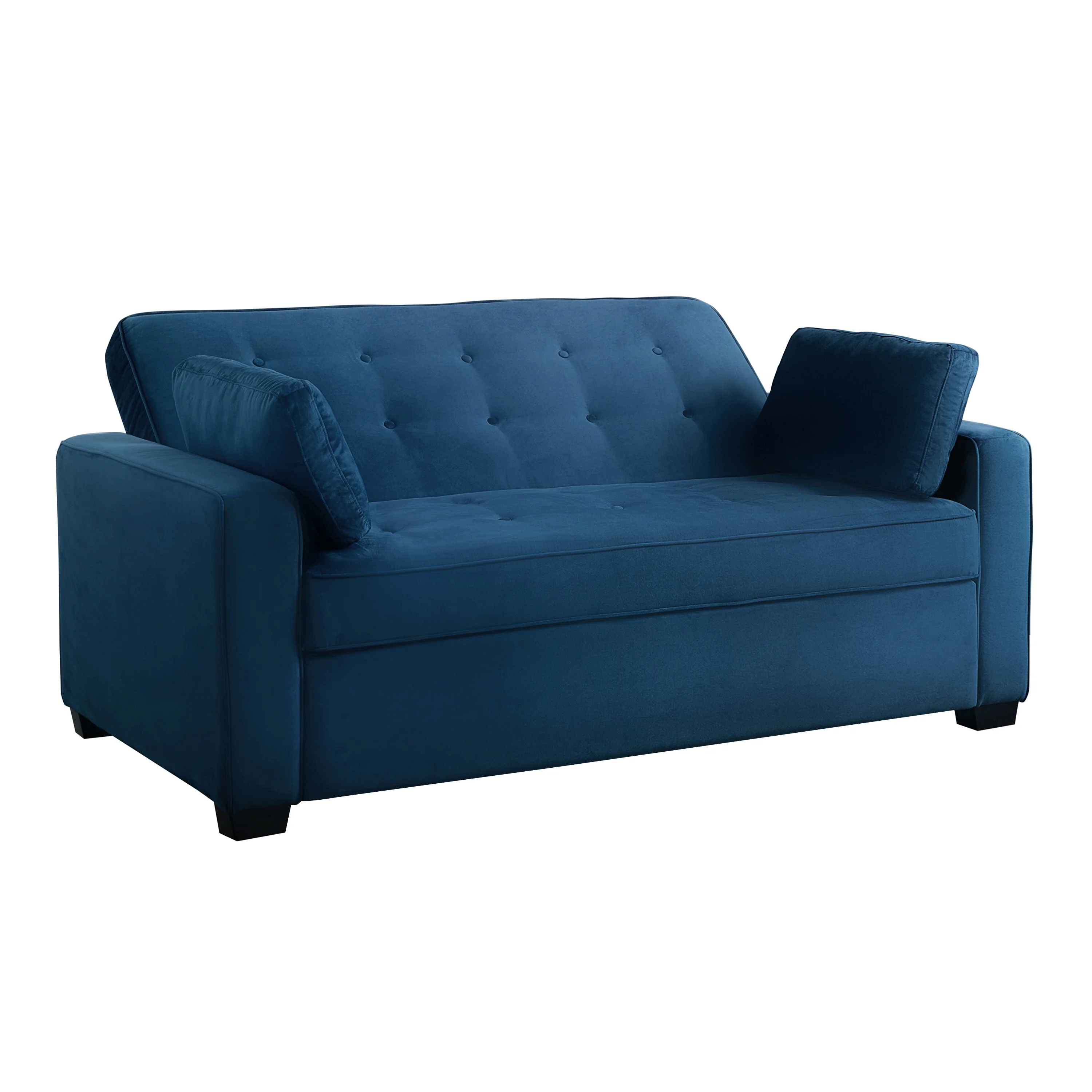 Serta Dream Convertibles Monroe Modern Polyester Convertible Queen Sofa Bed with Pillows Grey - Image 41