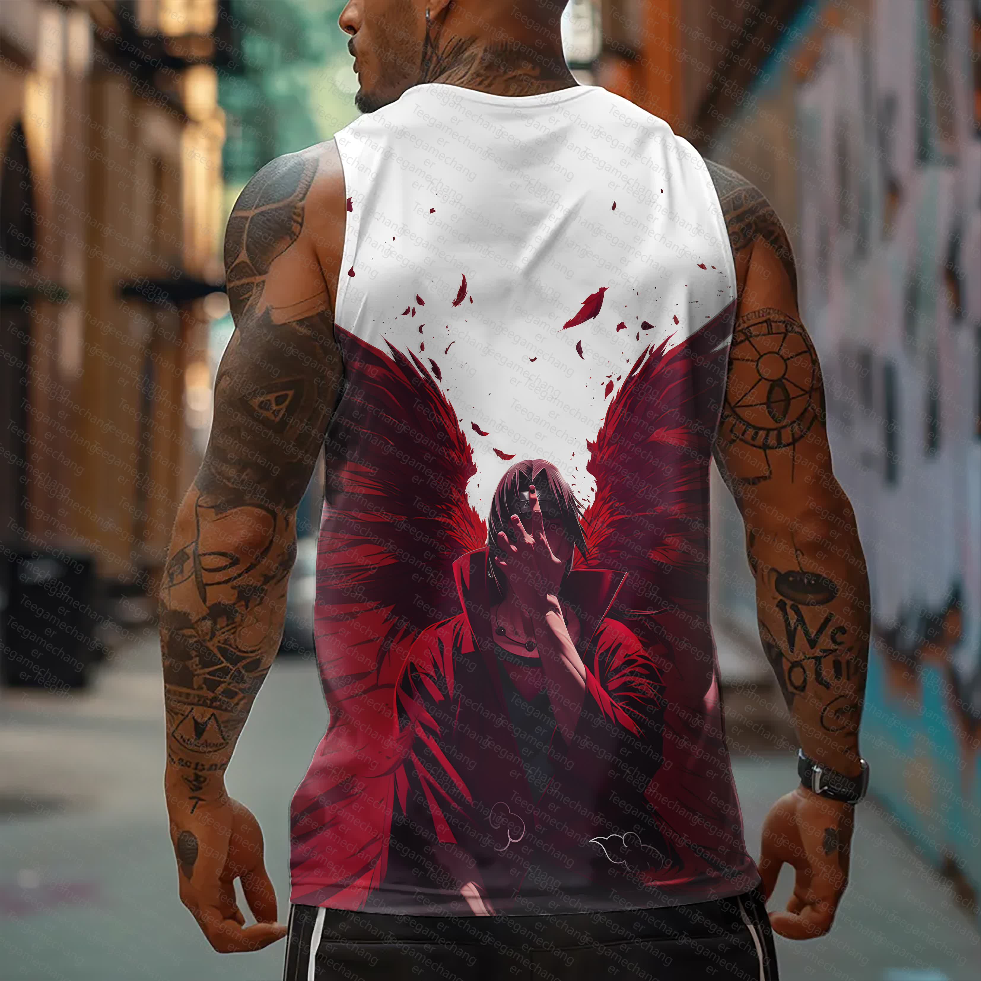 Unisex   Casual Anime  Tank Top