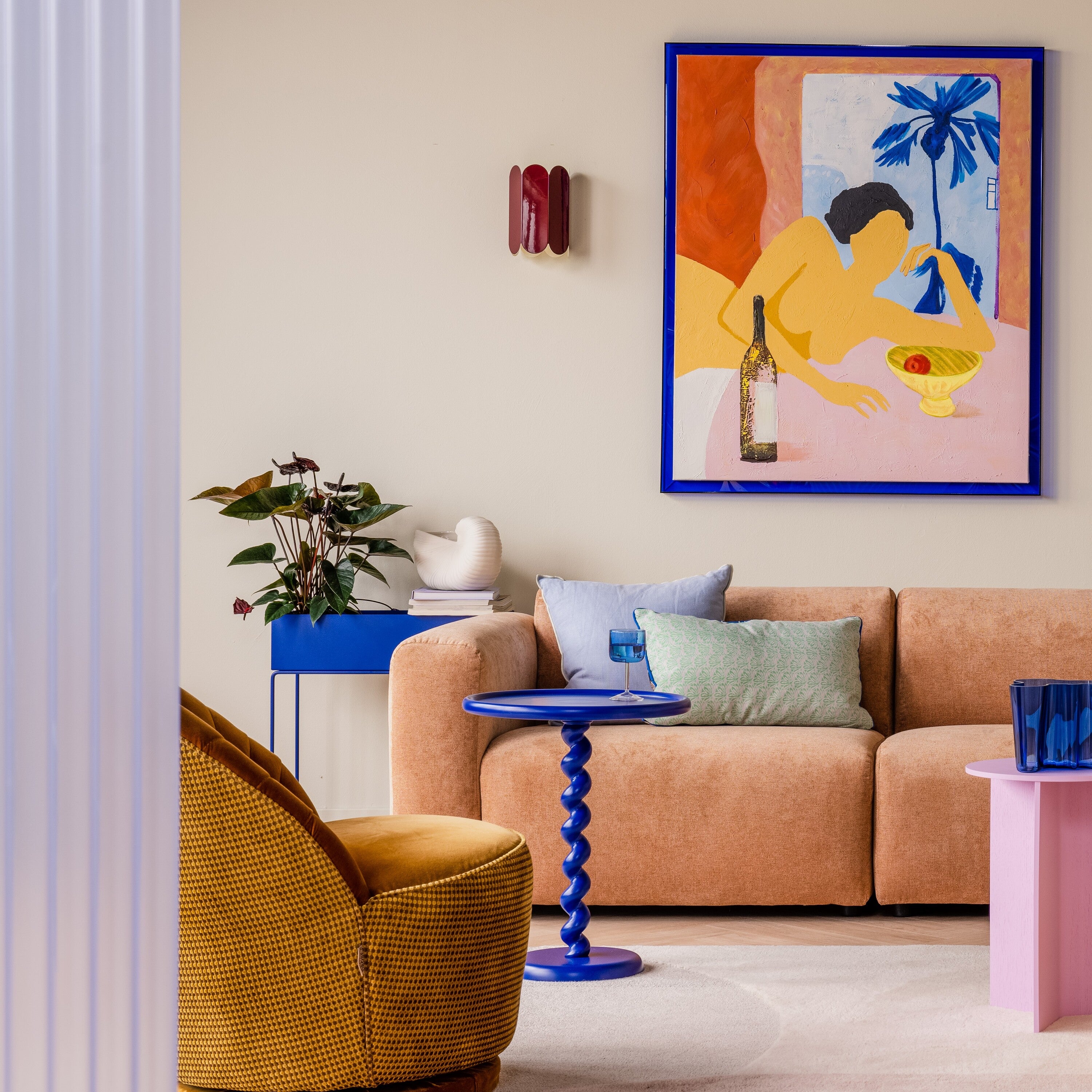 Ferm Living Plant Box Plantentafel - Bright Blue