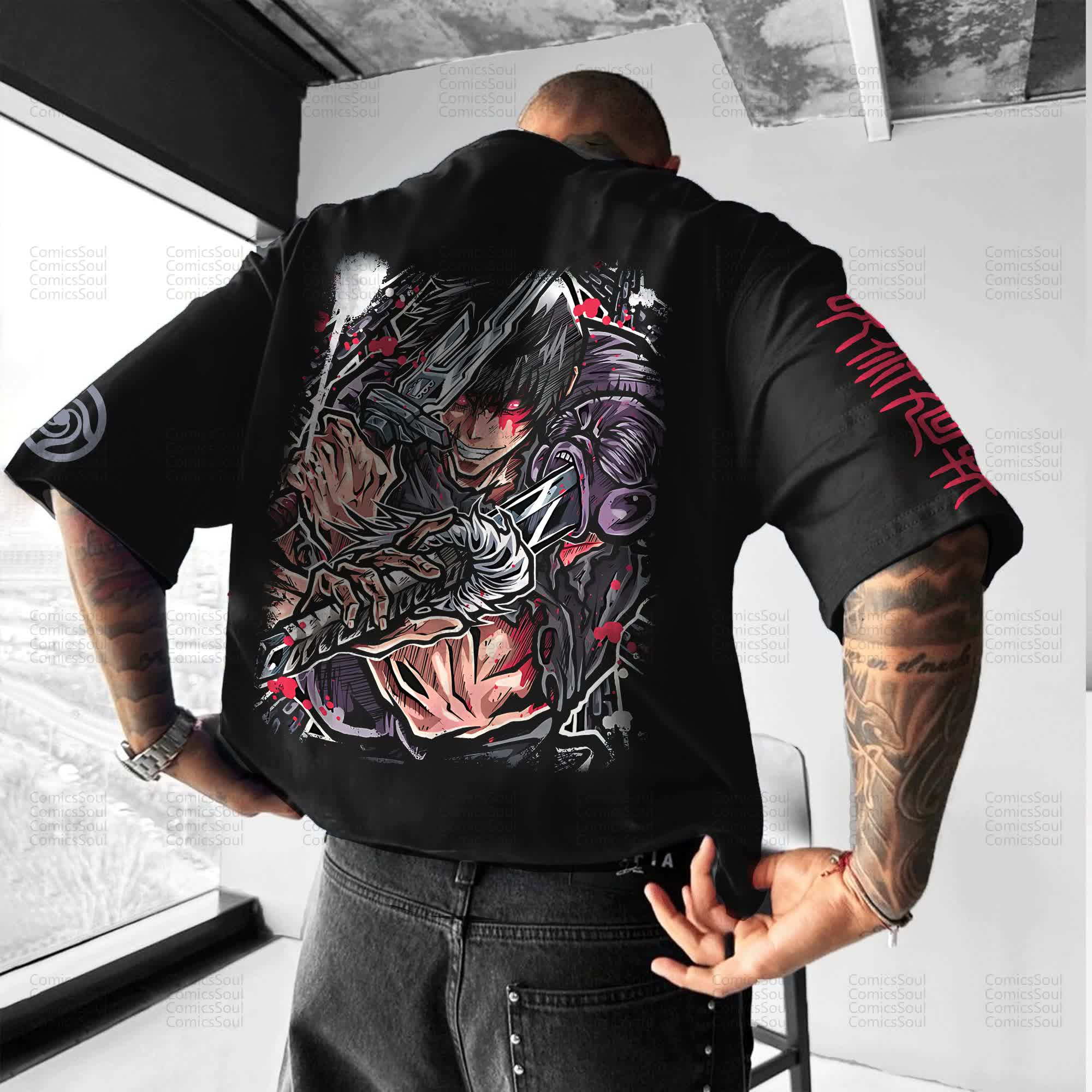 Unisex Anime Inspired Vintage T-Shirt丨Comicssoul