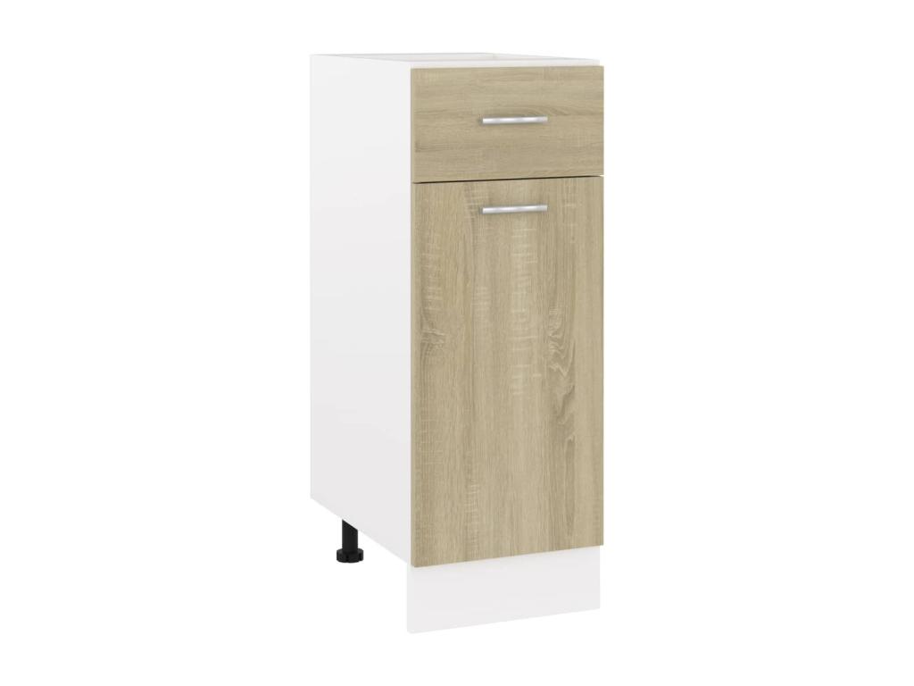 Armario inferior madera ingenierÃ­a roble 30x46x81,5 cm
