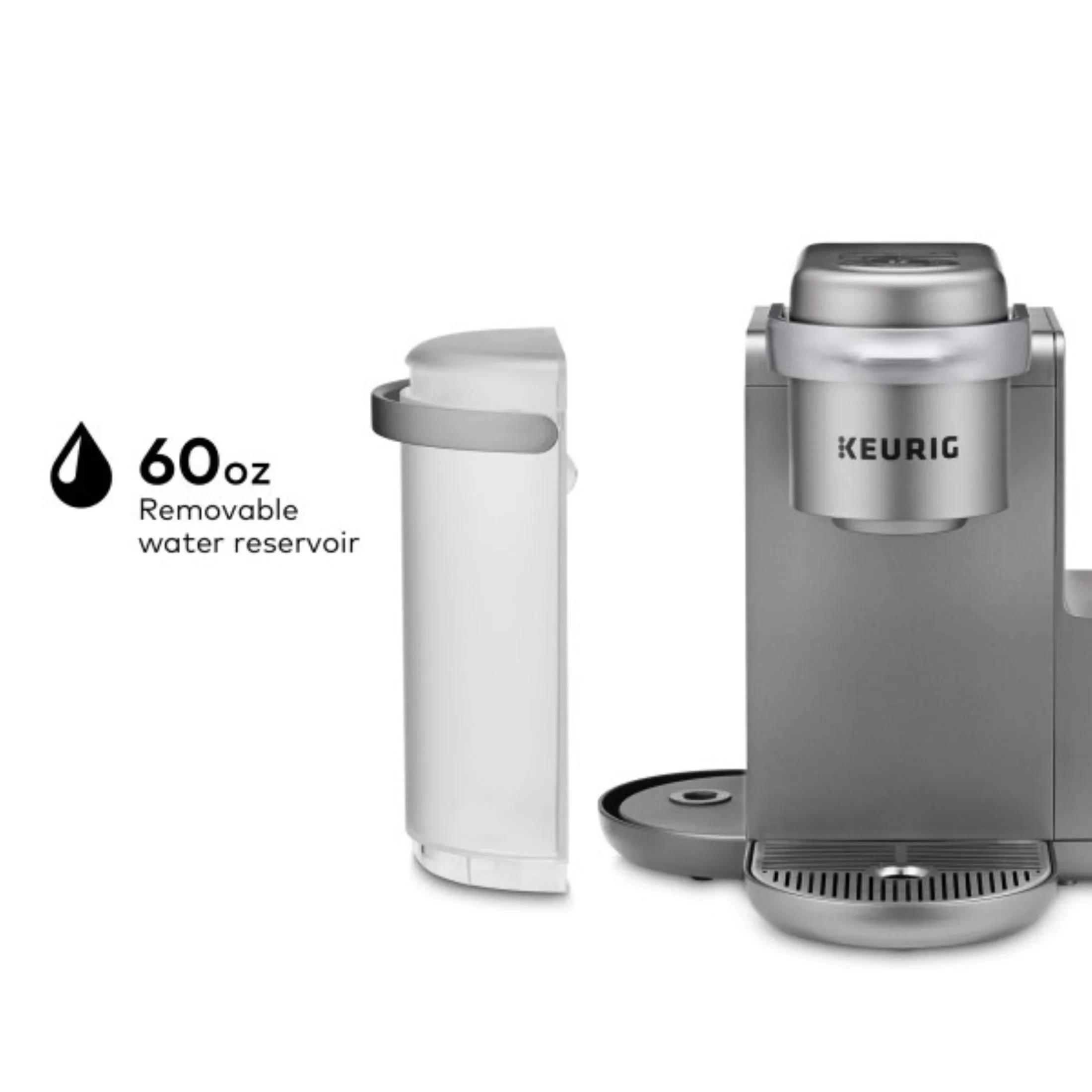 Keurig K-Cafe Single Serve K-Cup Coffee Maker, Latte Maker and Cappuccino Maker, Dark Charcoal