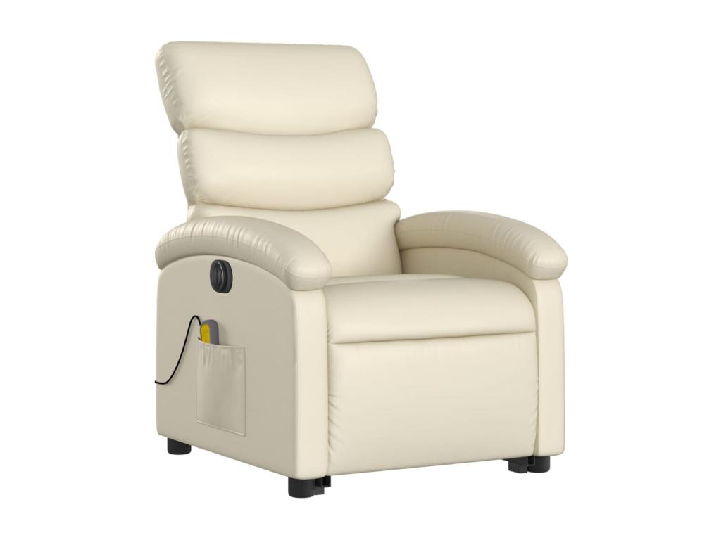 Sillón de masaje elevable eléctrico Nidolux crema