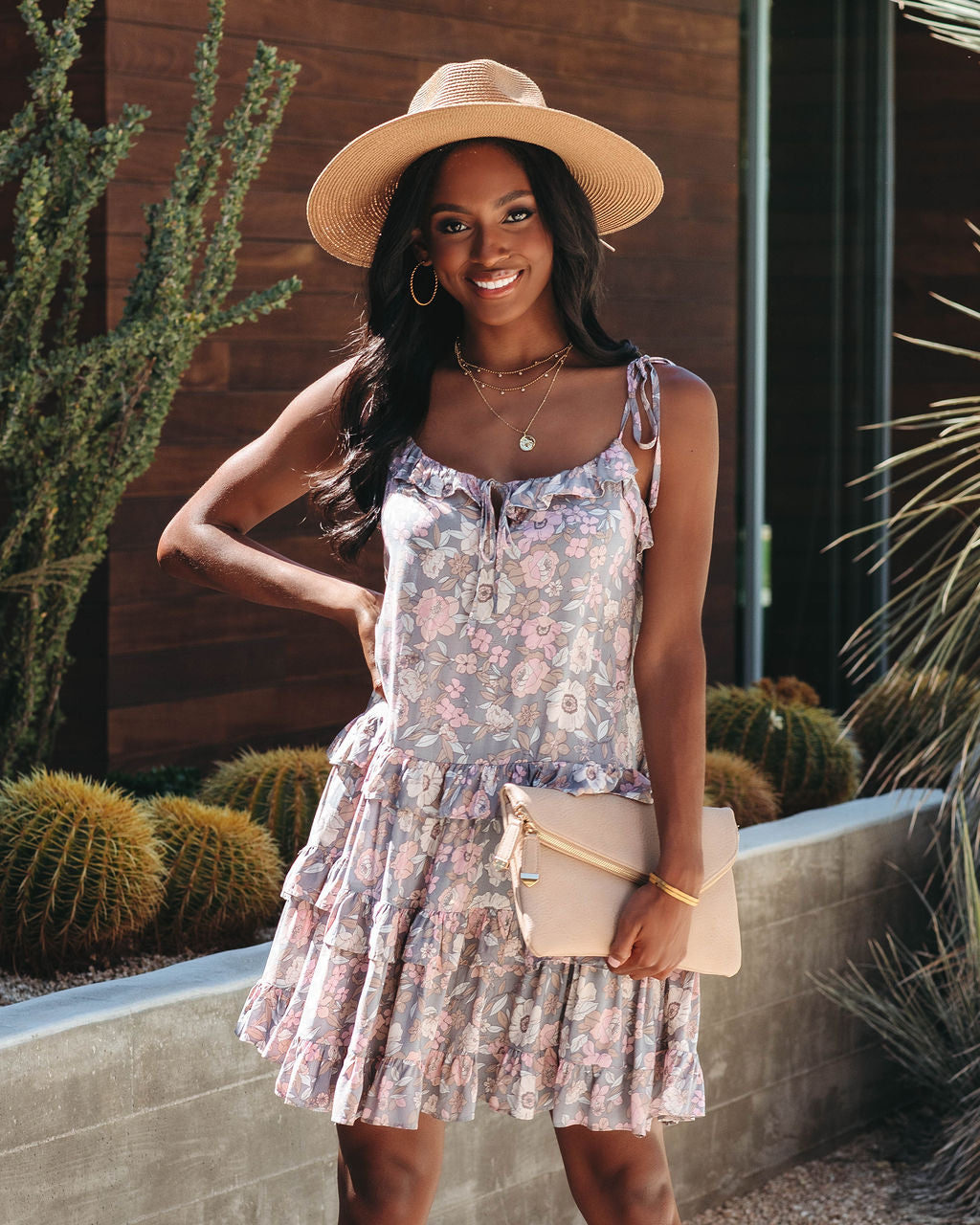 Stories We Tell Floral Ruffle Tiered Babydoll Dress - FINAL SALE - Se7enfashion