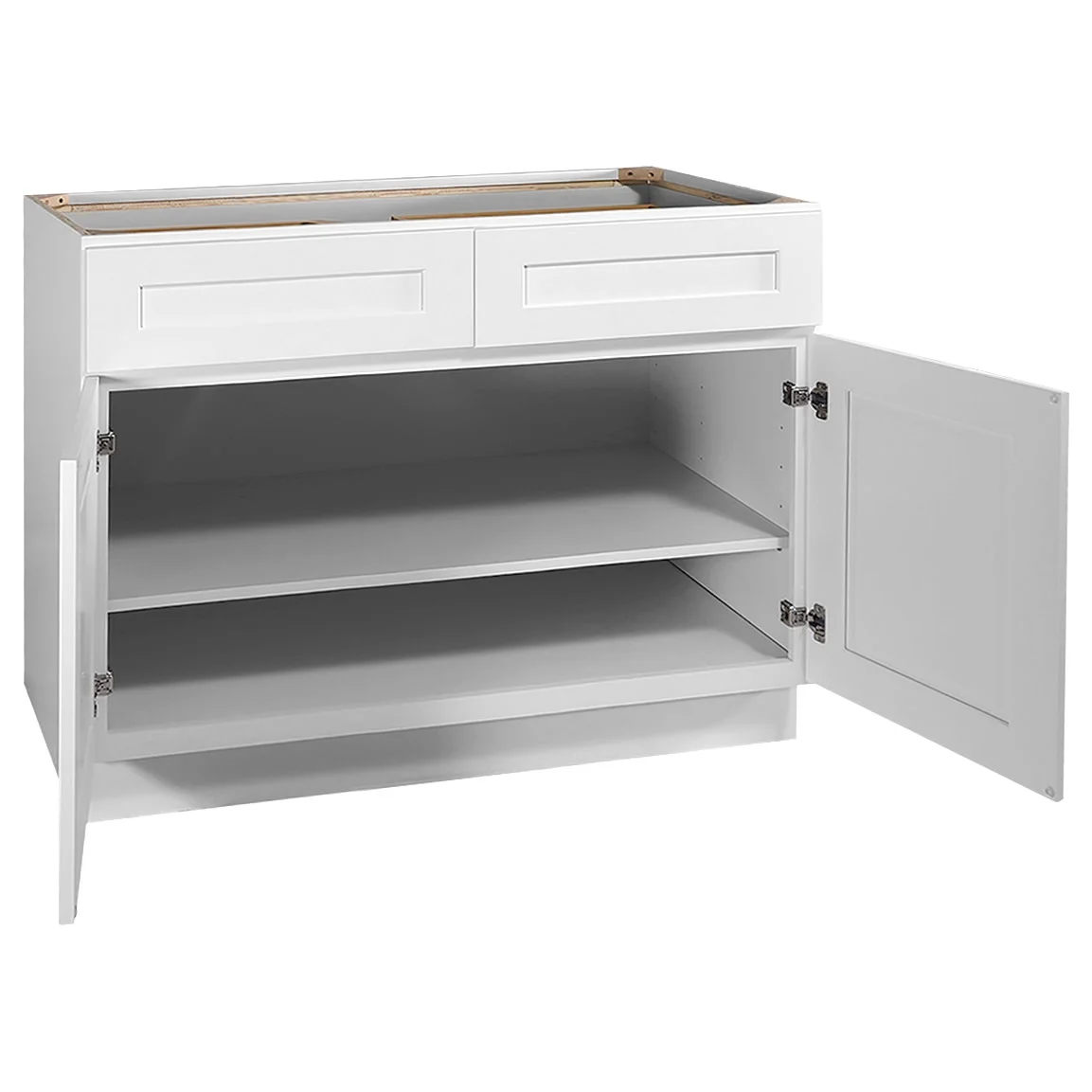 Design House Brookings Ready to Assemble Wood Shaker 2-Door and 2-Drawer Kitchen Base Cabinet (48 x 34.5 x 24), Sherwin Williams? White - Image 13