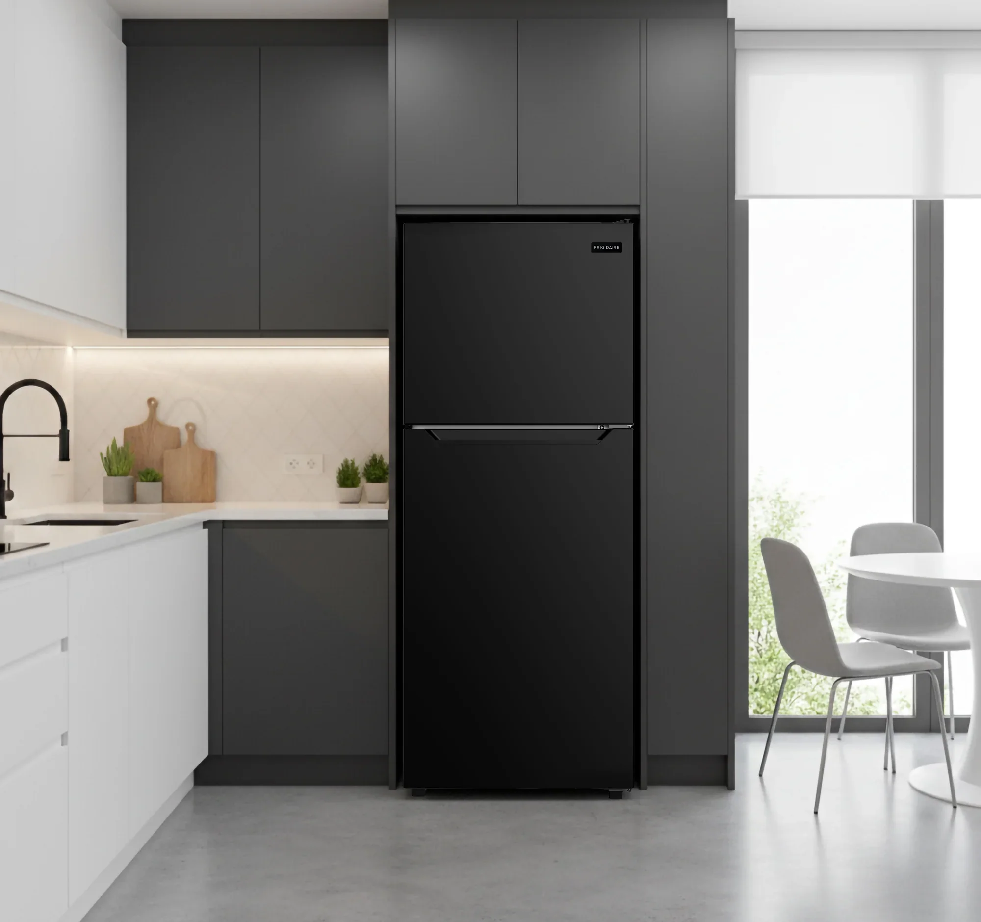 Frigidaire 10 Cu. Ft. Top Mount Refrigerator, Frost Free, Platinum, EFR1033-SS-6Com
