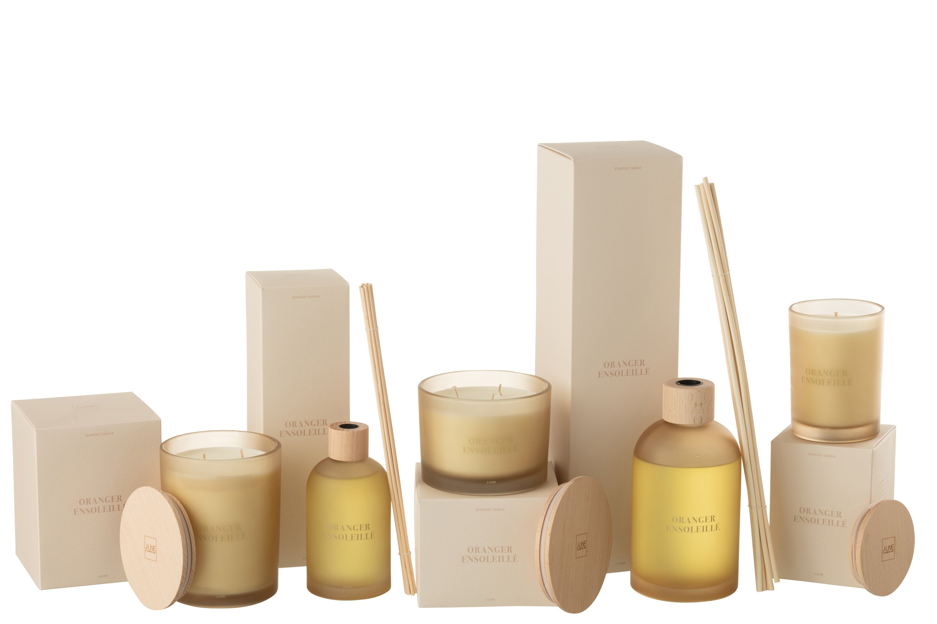 J-Line geurstokjes Accords Essentiels - Oranger Ensoleillé -