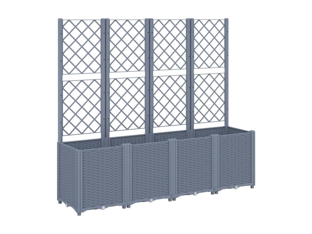 Con Decoratodo nrejado PP gris 160x40x140 cm