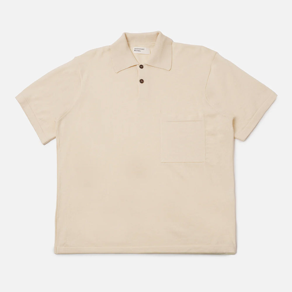 Universal Works - Polo Woolcot SS - Ecru