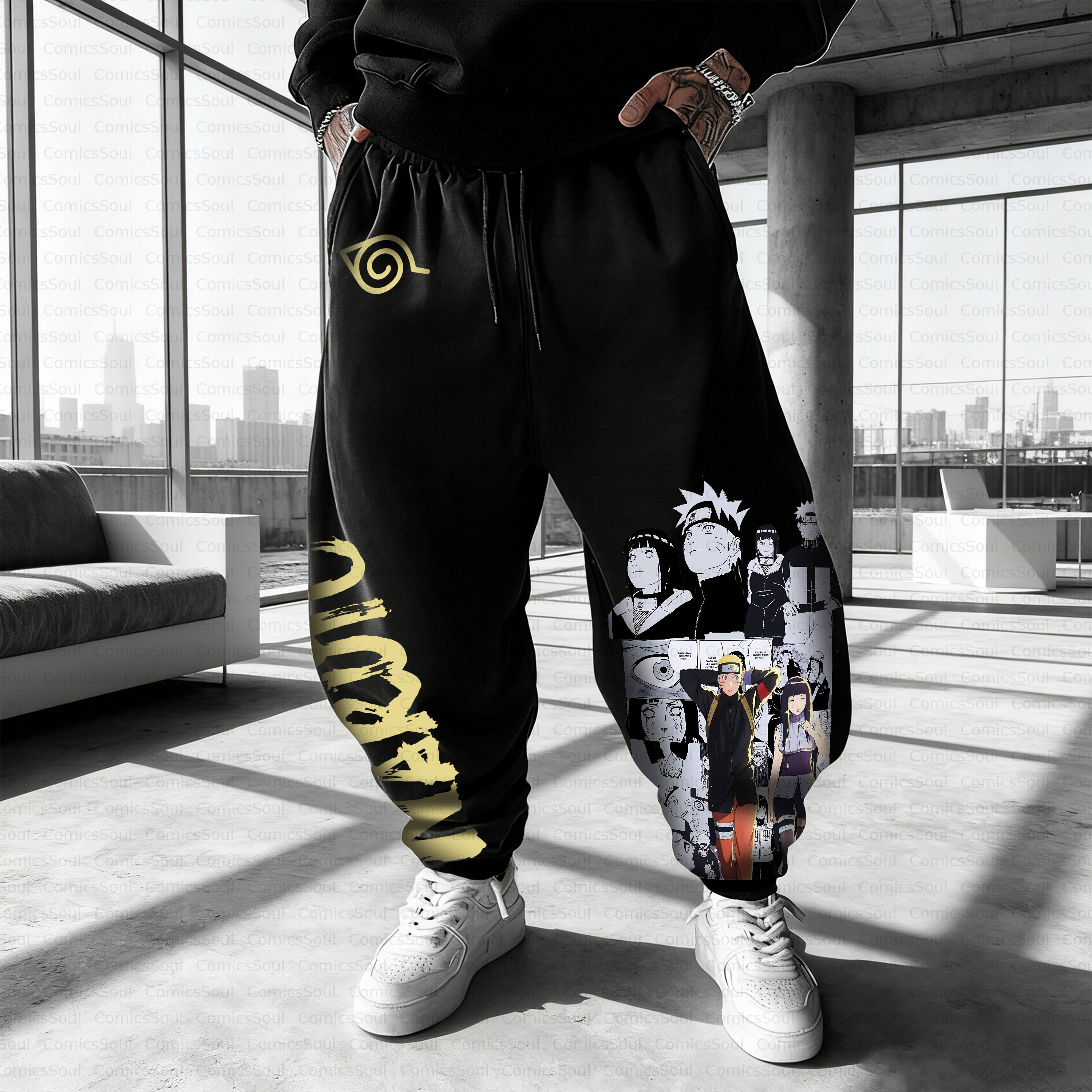 Unisex Casual Anime Streetwear Pant
