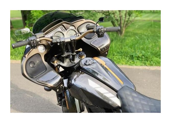 SportsBikeShop Hofmann Designs Carbon Fiber Dash For Harley Touring 2008-2024