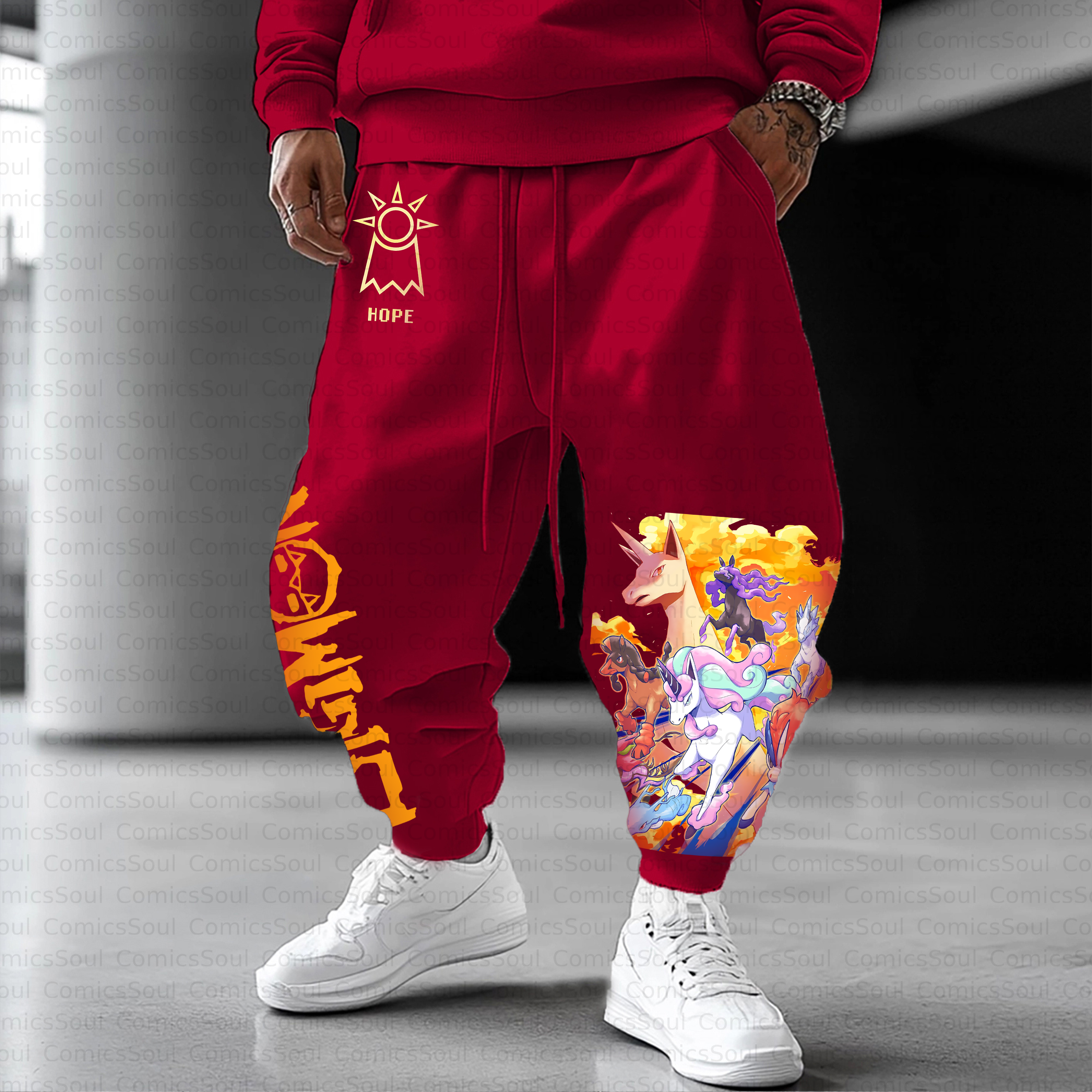 Unisex Casual Anime Streetwear Pant