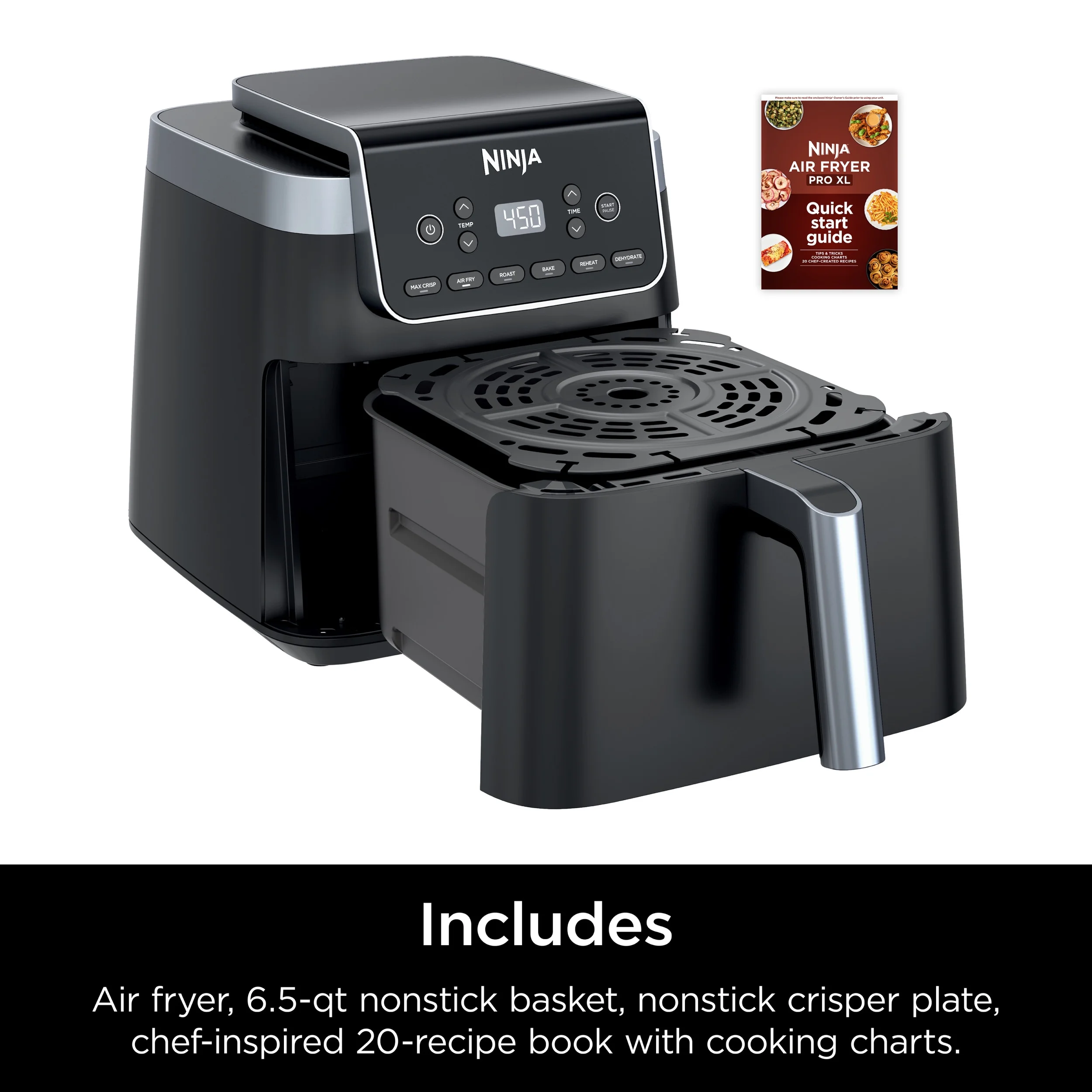 Ninja Air Fryer Pro XL 6-in-1 with 6.5 QT Capacity, Max Crisp, Air Fry, Air Roast, Bake, Reheat, Dehydrate - Image 10