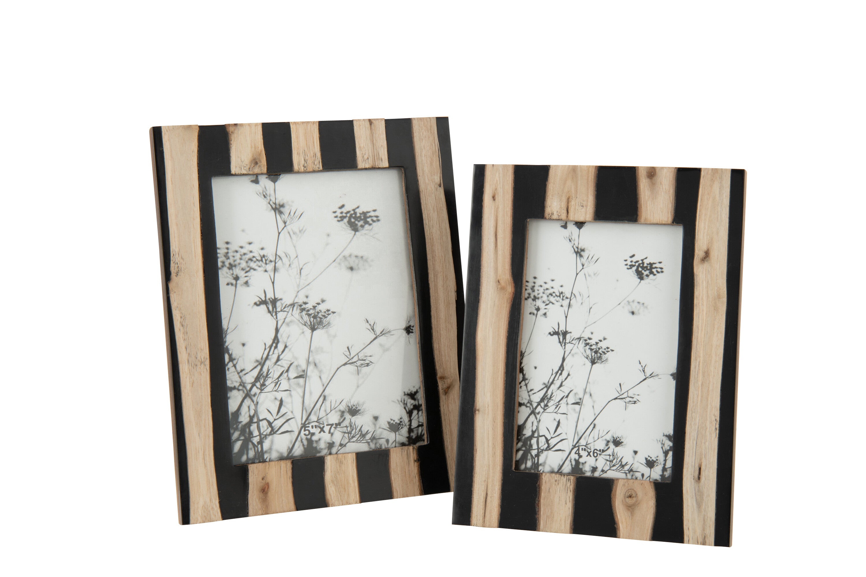 J-Line fotolijst - hout - zwart goud - large