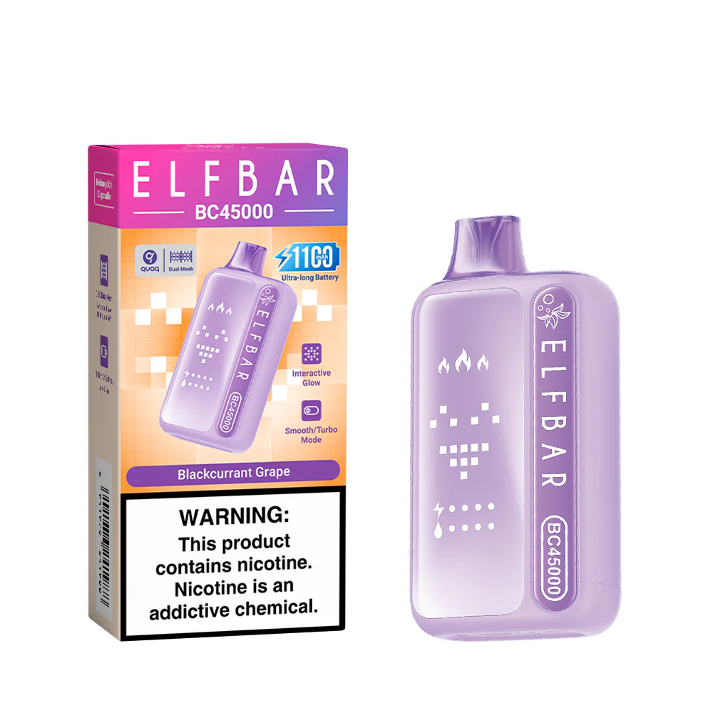 ELFBAR BC45000 ladattava kertakäyttöinen sähkötupakka (kaikki maut)