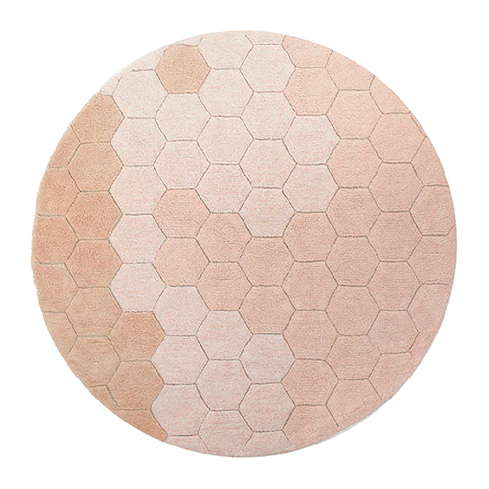 Lorena Canals Planet Bee Honingraat Vloerkleed Ø 140 cm - Roze
