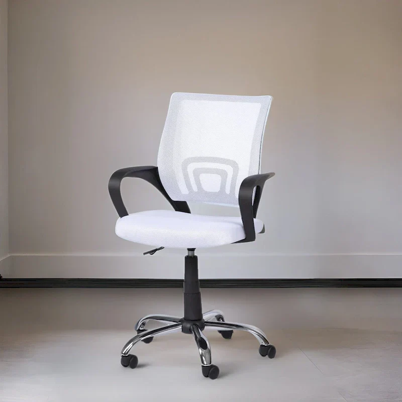Adjustable Ergonomic Office Chair with Breathable Mesh, Lumbar Support, and 360-Degree Swivel Wheels for Enhanced Mobility