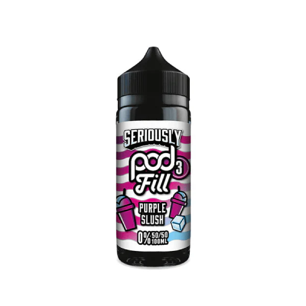 DOOZY VAPE SERIOUSLY POD FILL 3 E LIQUID - PURPLE SLUSH 100ML 50/50 DOOZY VAPE SERIOUSLY POD FILL 3 E LIQUID - PURPLE SLUSH 100ML 50/50