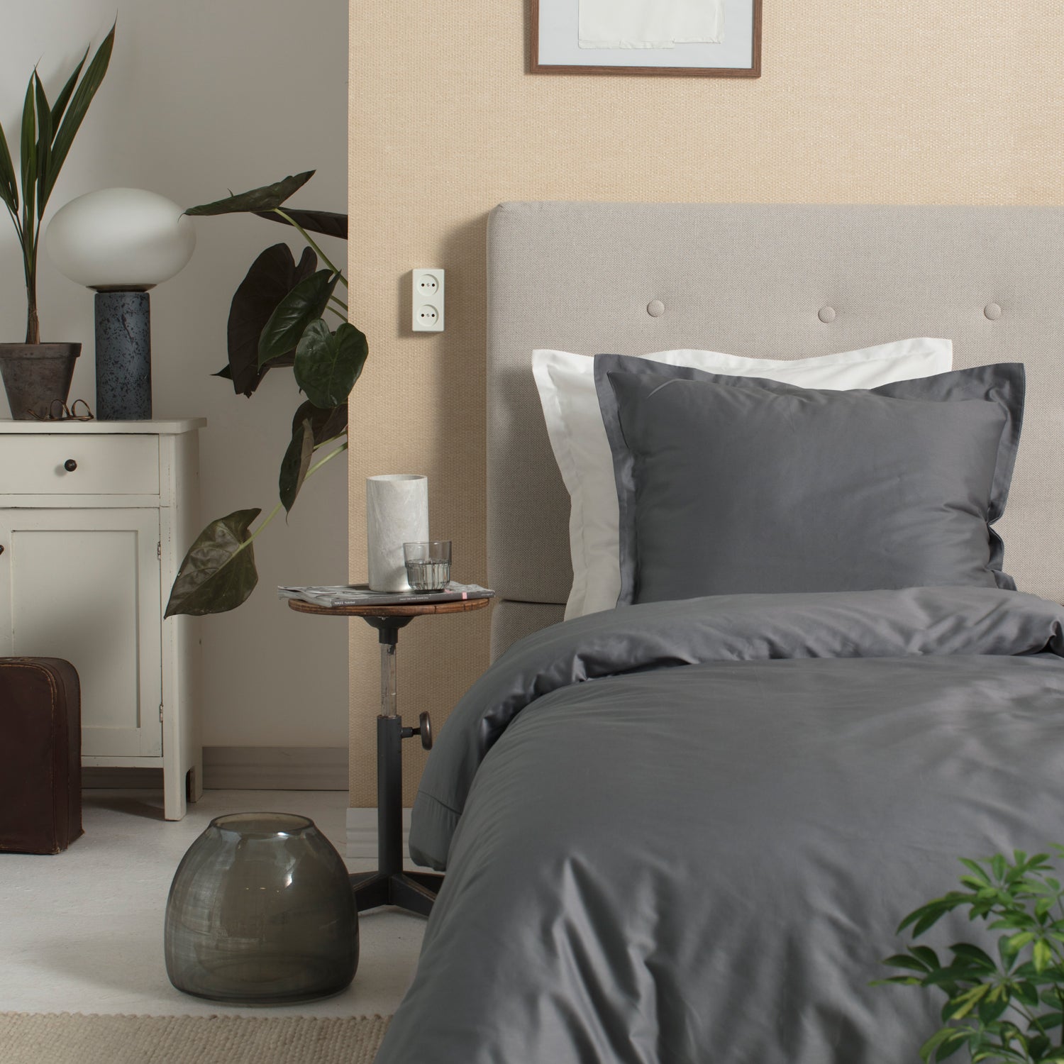 Cinderella Sundays Dekbedovertrek Satijn 140 x 200/220 cm - Antraciet