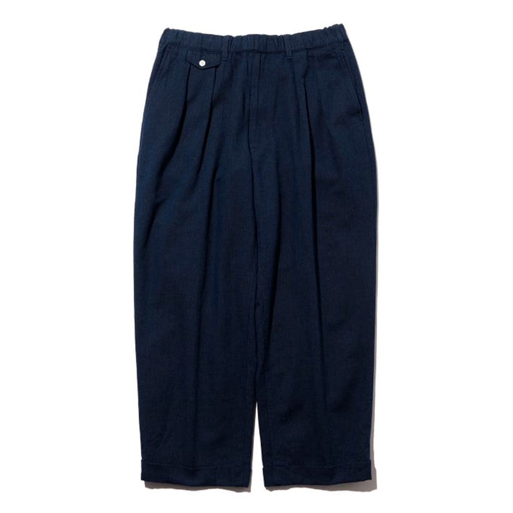 Beams Plus - Pantalon 2 Pleats Relax - Indigo