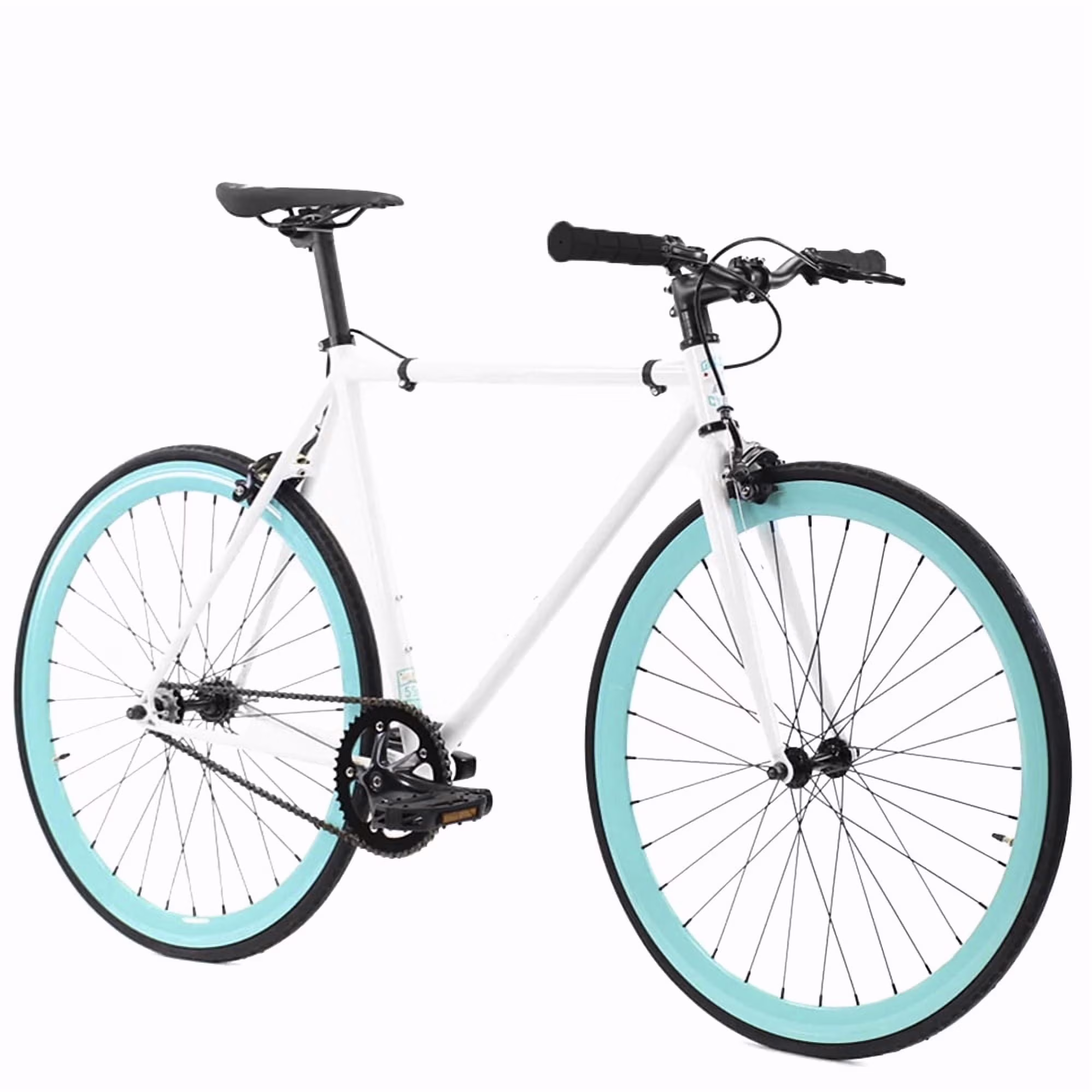 Golden Cycles Single Speed Fixie Bike -C Lightweight Steel Frame, Flip-Flop Hub, 700c Wheels, Multiple Sizes & Deep V Rims (Heaven , 48) - Image 2