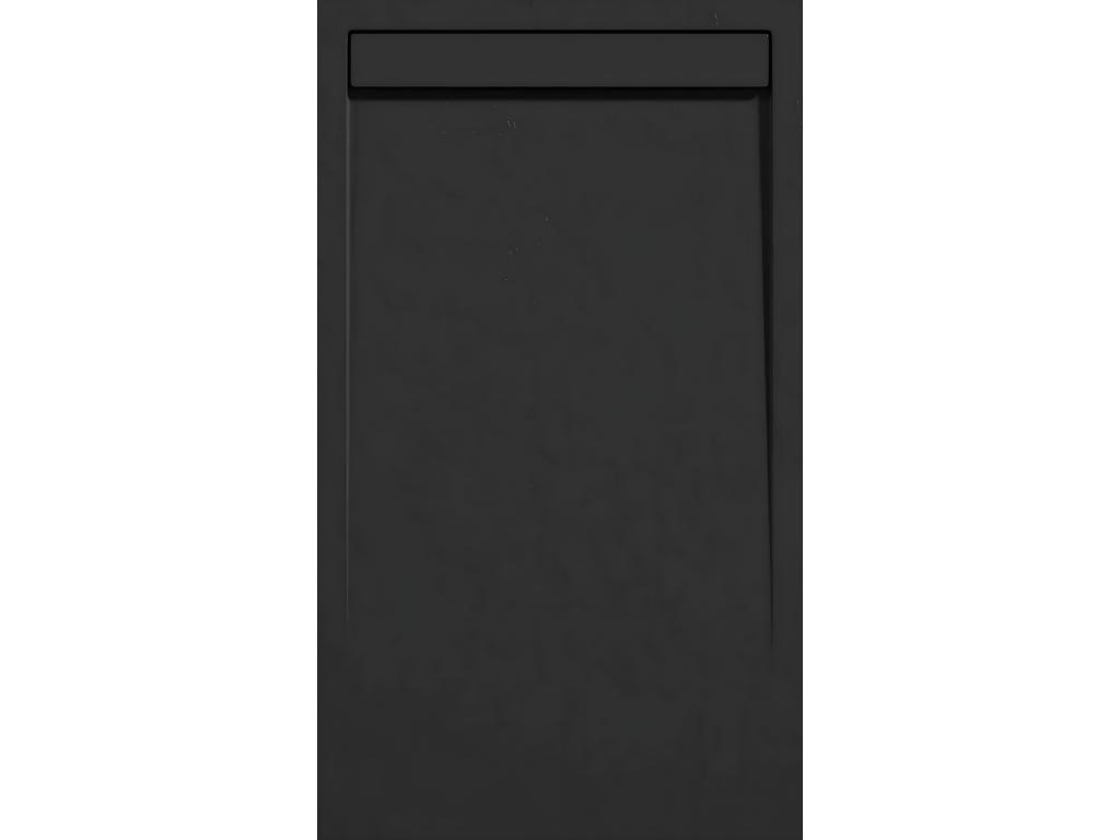 Plato de ducha pizarra CLEVER NEGRO 80x120 cm