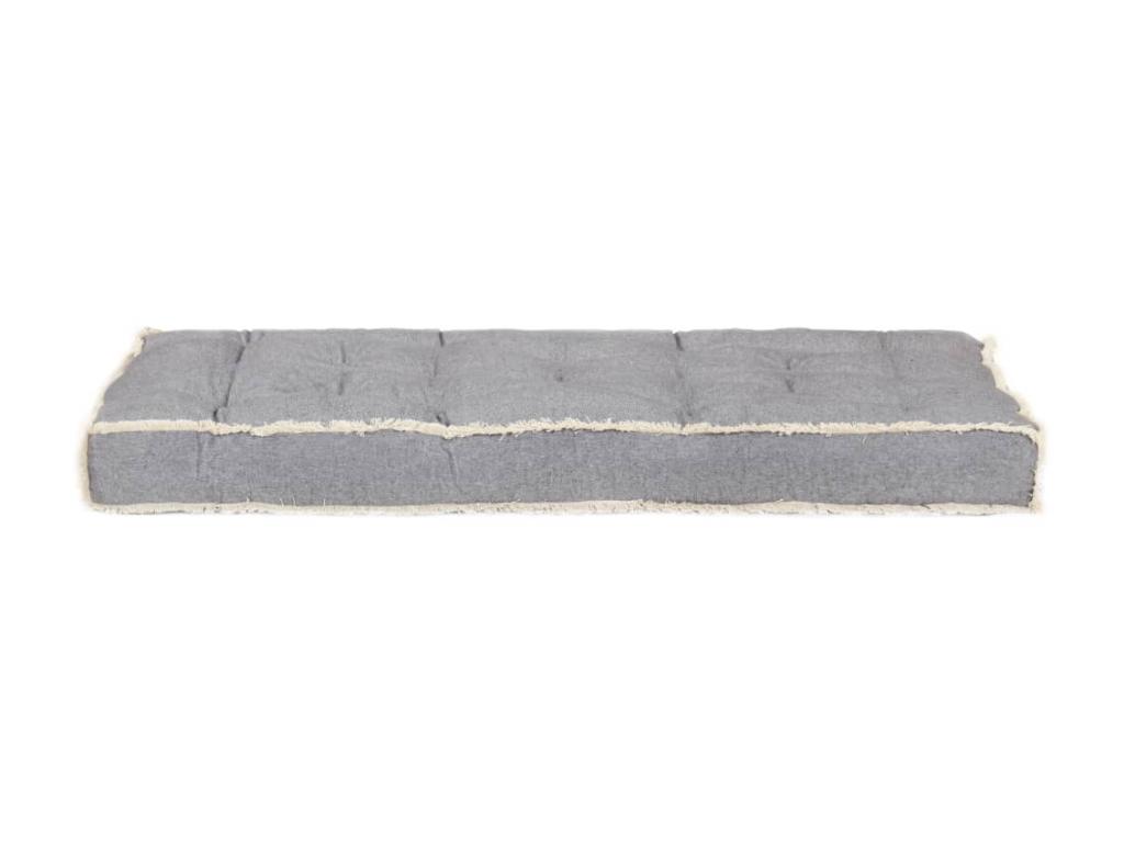 Cojín sofá de palés Gris 120x80x10 cm