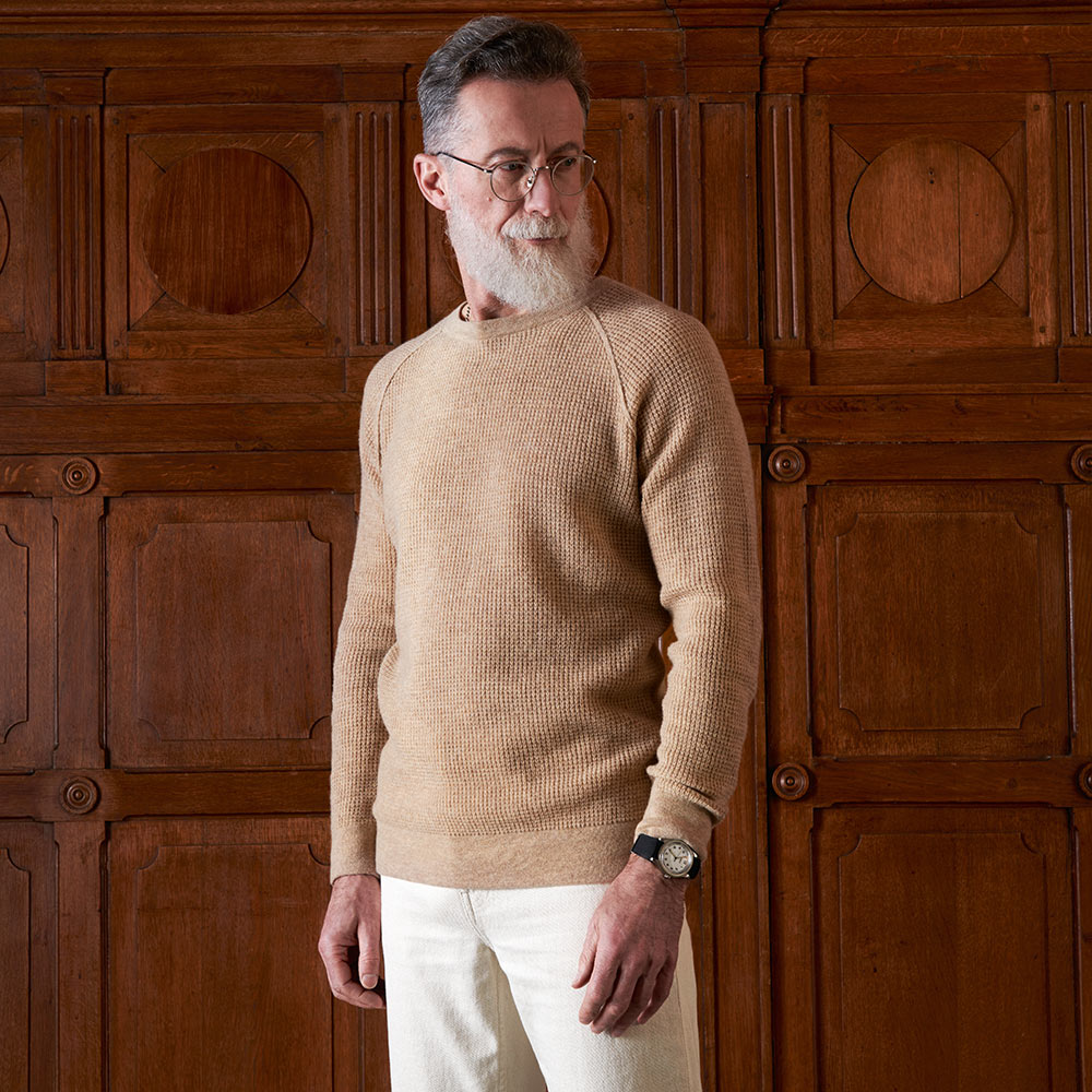 Merci - Pull en laine - Sable