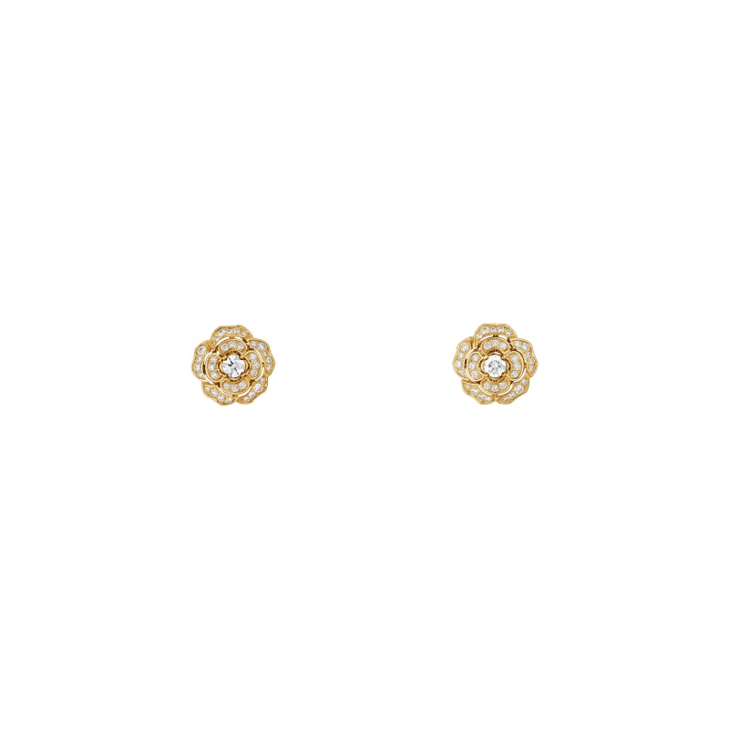 Replicate Bouton de Camélia transformable earrings(1:1 replica) - Original Replica Club