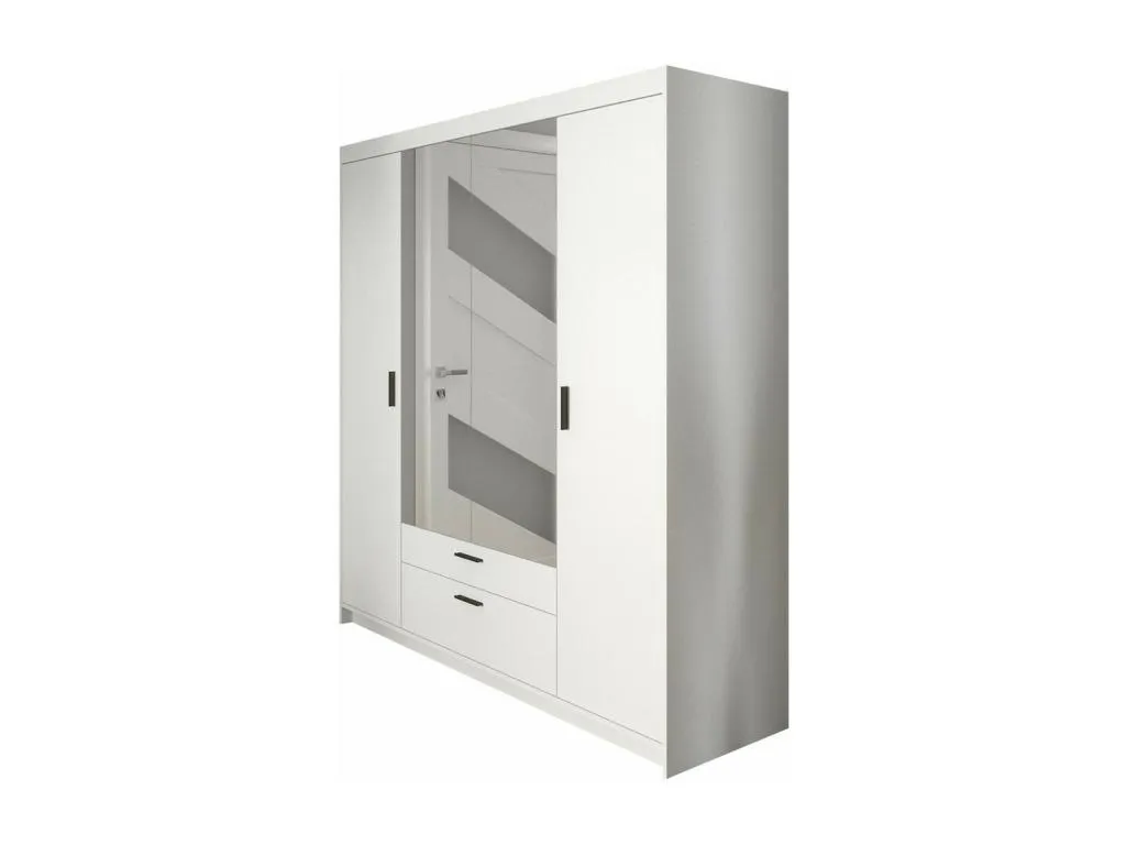 Armario Alkihogares 154 Blanco 191x176x53cm Puertas de armario - Con bisagras