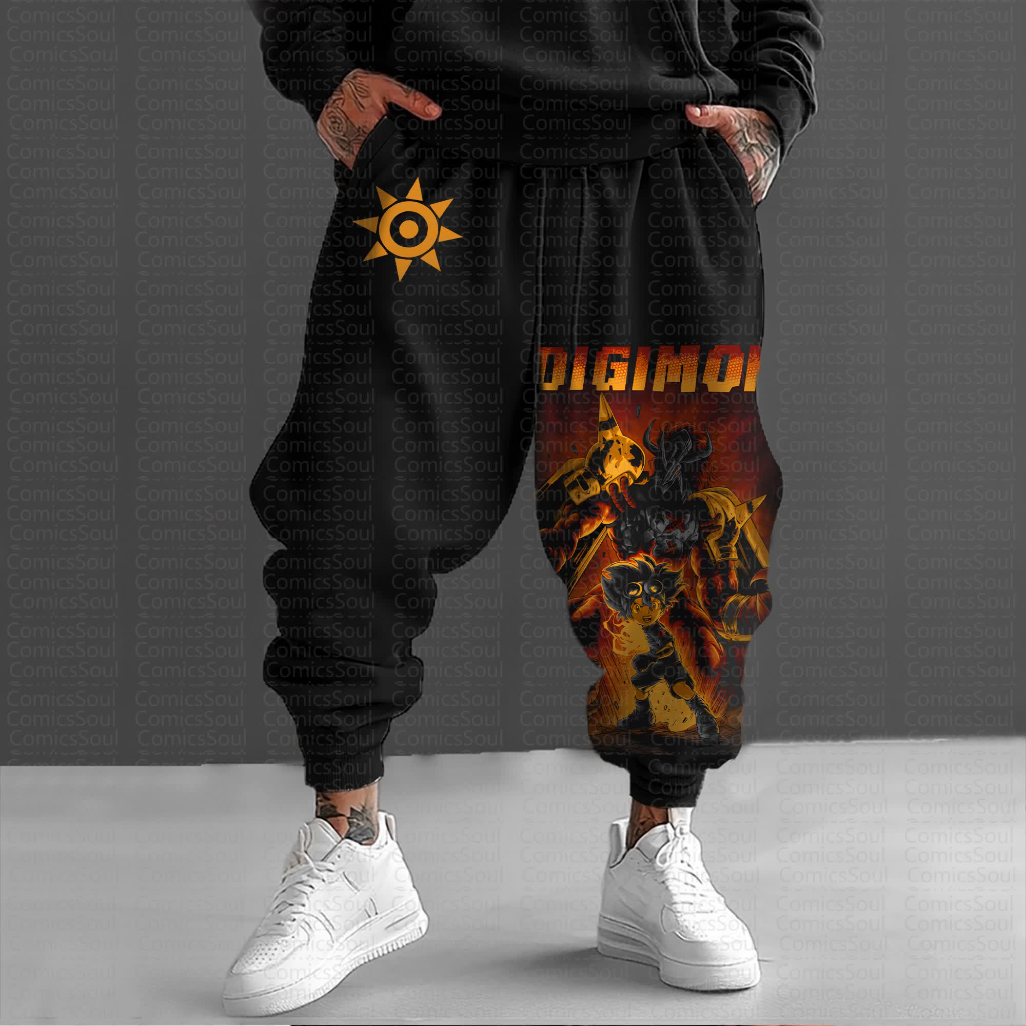 Unisex Anime Inspired Vintage Pants丨Comicssoul