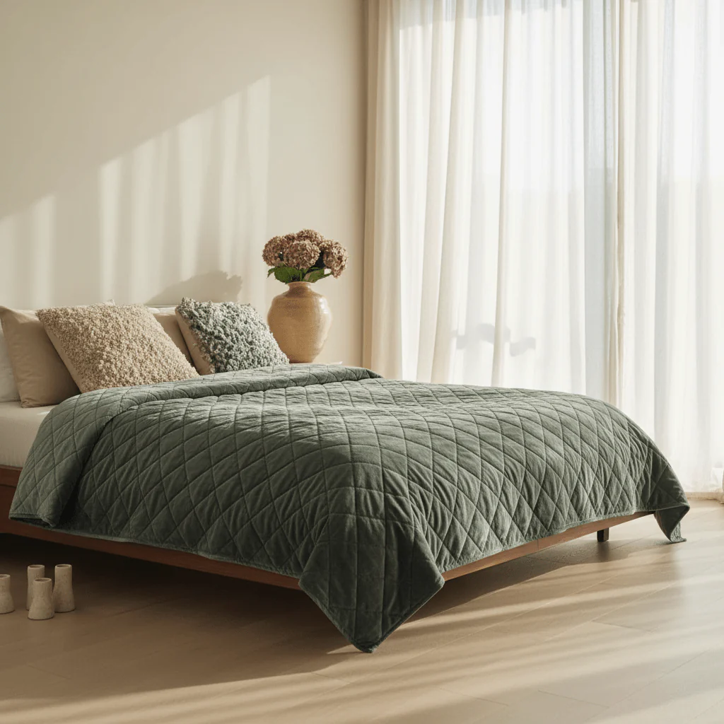 Marion Velvet Bedspread