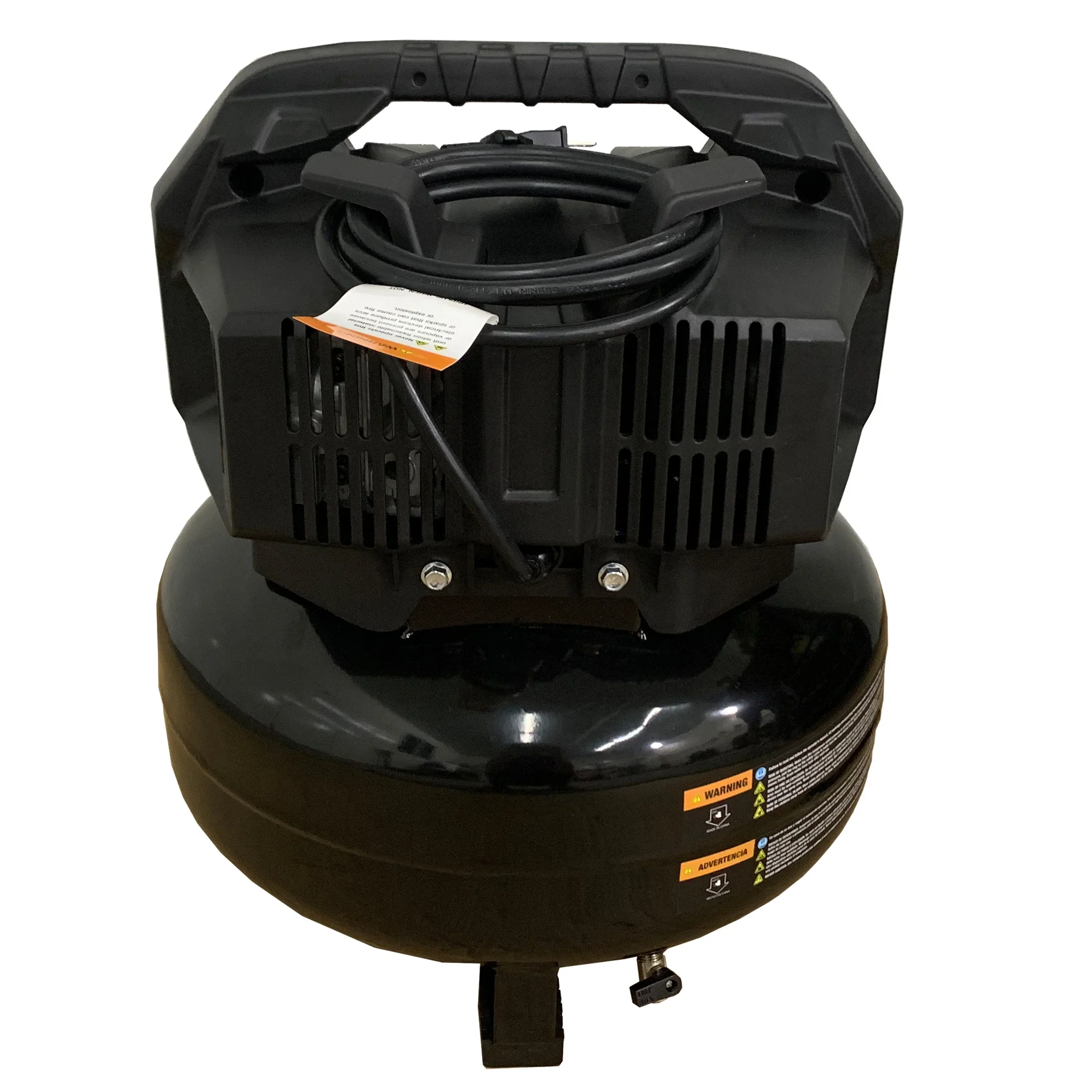 Hyper Tough Black 150 PSI Oil-Free Pancake Air Compressor 6 gal
