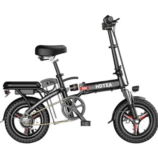 Folding Electric Bike 250W, 14 Inch, LCD Display, Removable Battery, Dual Disc Brake, Black - Image 3 Folding Electric Bike 250W, 14 Inch, LCD Display, Removable Battery, Dual Disc Brake, Black - Image 3