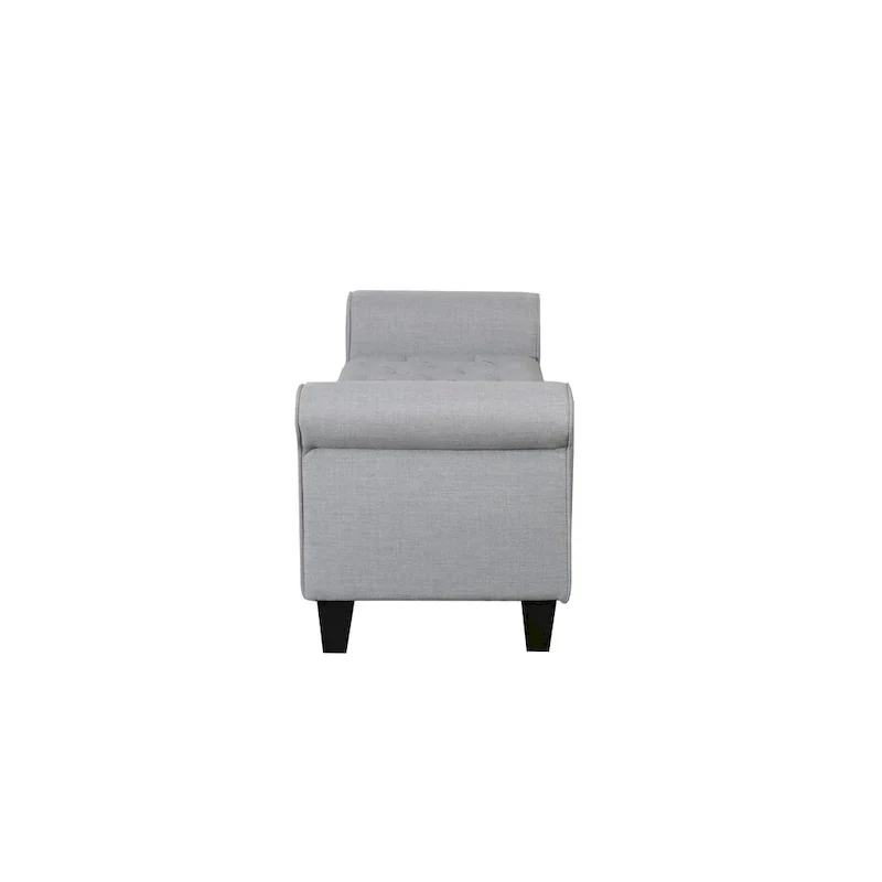 Porthos Home Theon Fabric Button-Tufted Flip-Top Storage Bench