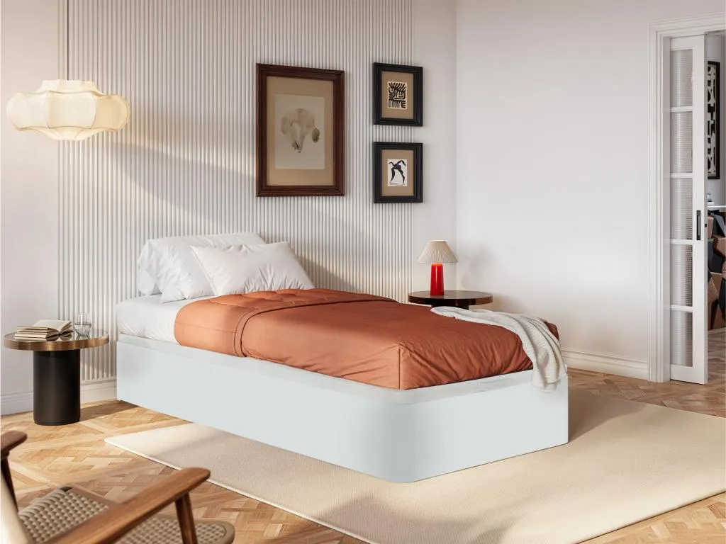 Canapé abatible Alkifurniturees - blanco mate - 90x190 cm BHCL04486